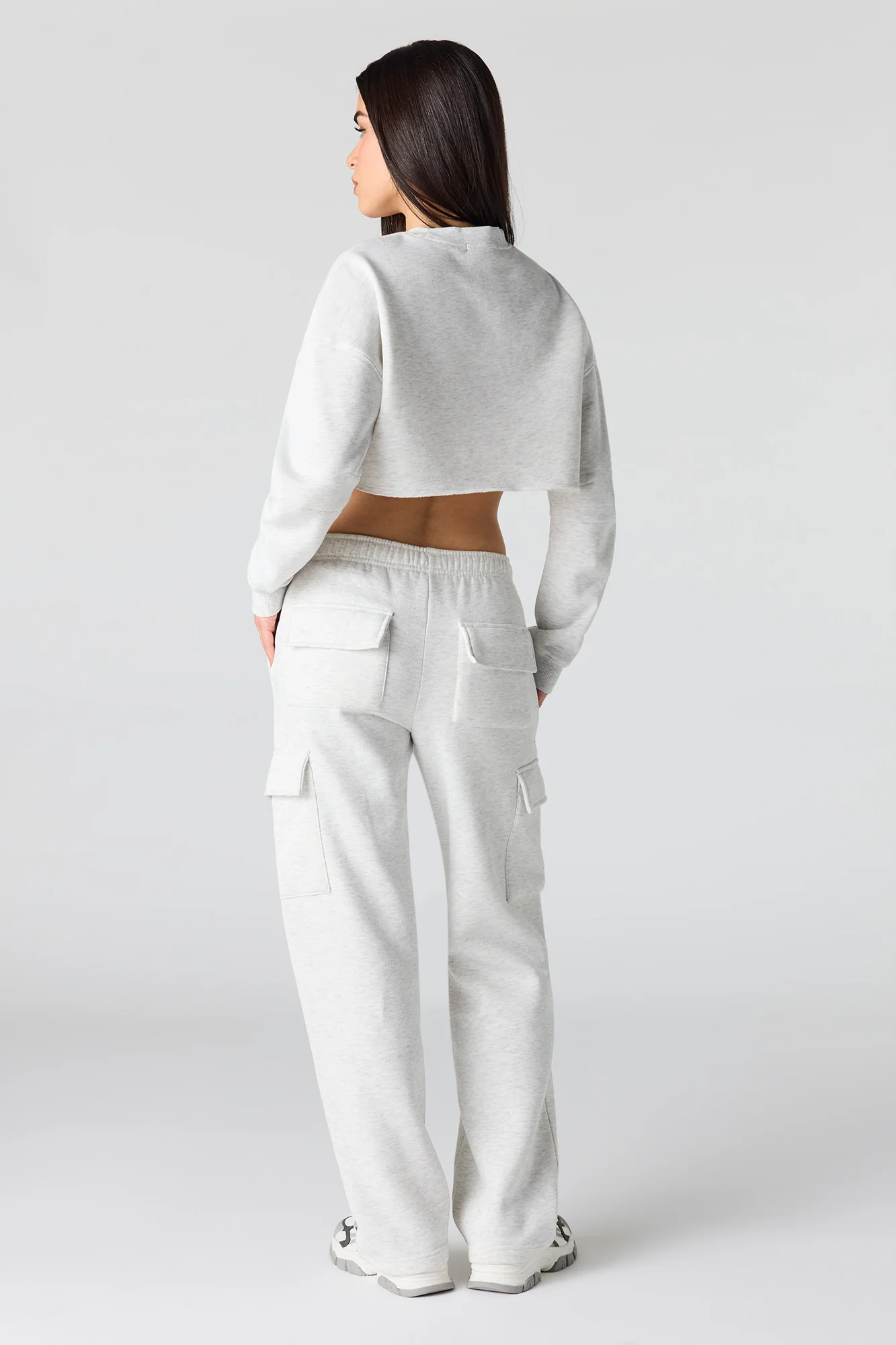 Solid Fleece Cargo Sweatpant - Image 6