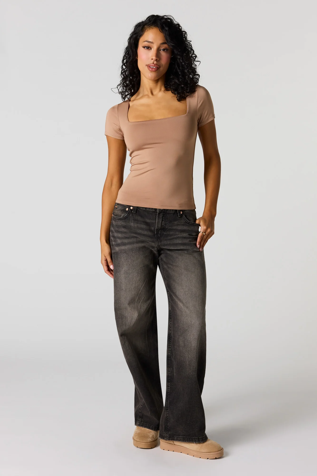 Contour Square Neck Short Sleeve Top - Image 12