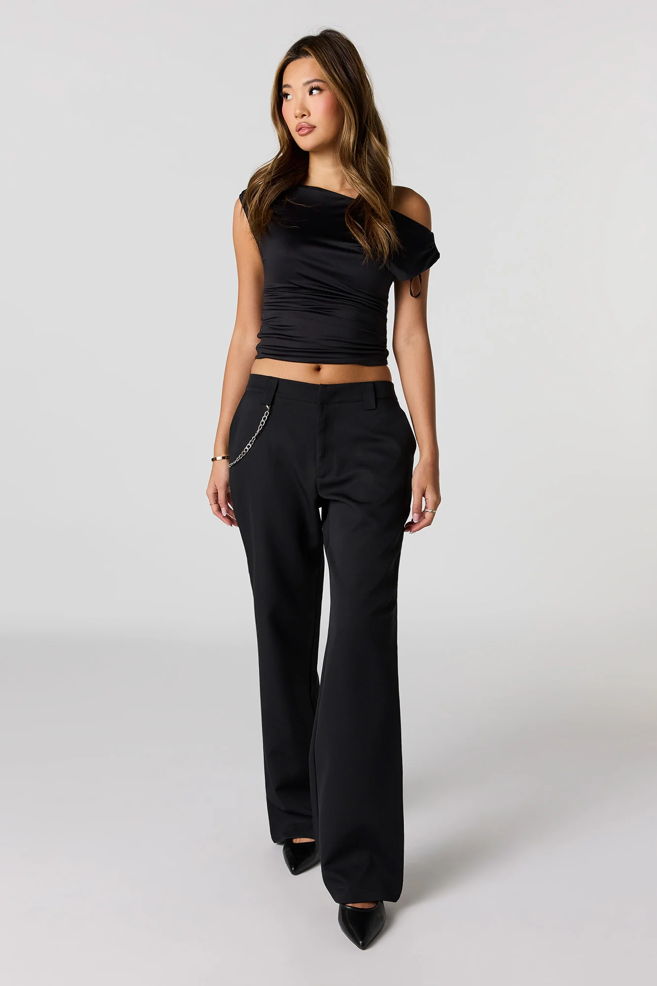 Low Rise Chain Dress Pant - Image 5