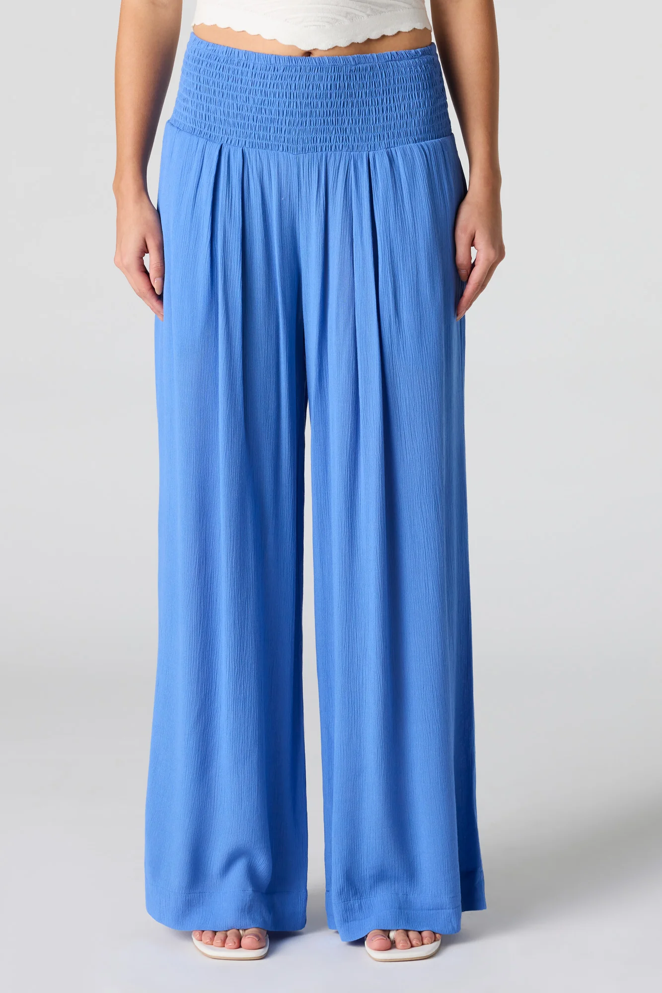 Smocked Waist Wide Leg Pant - Image 11