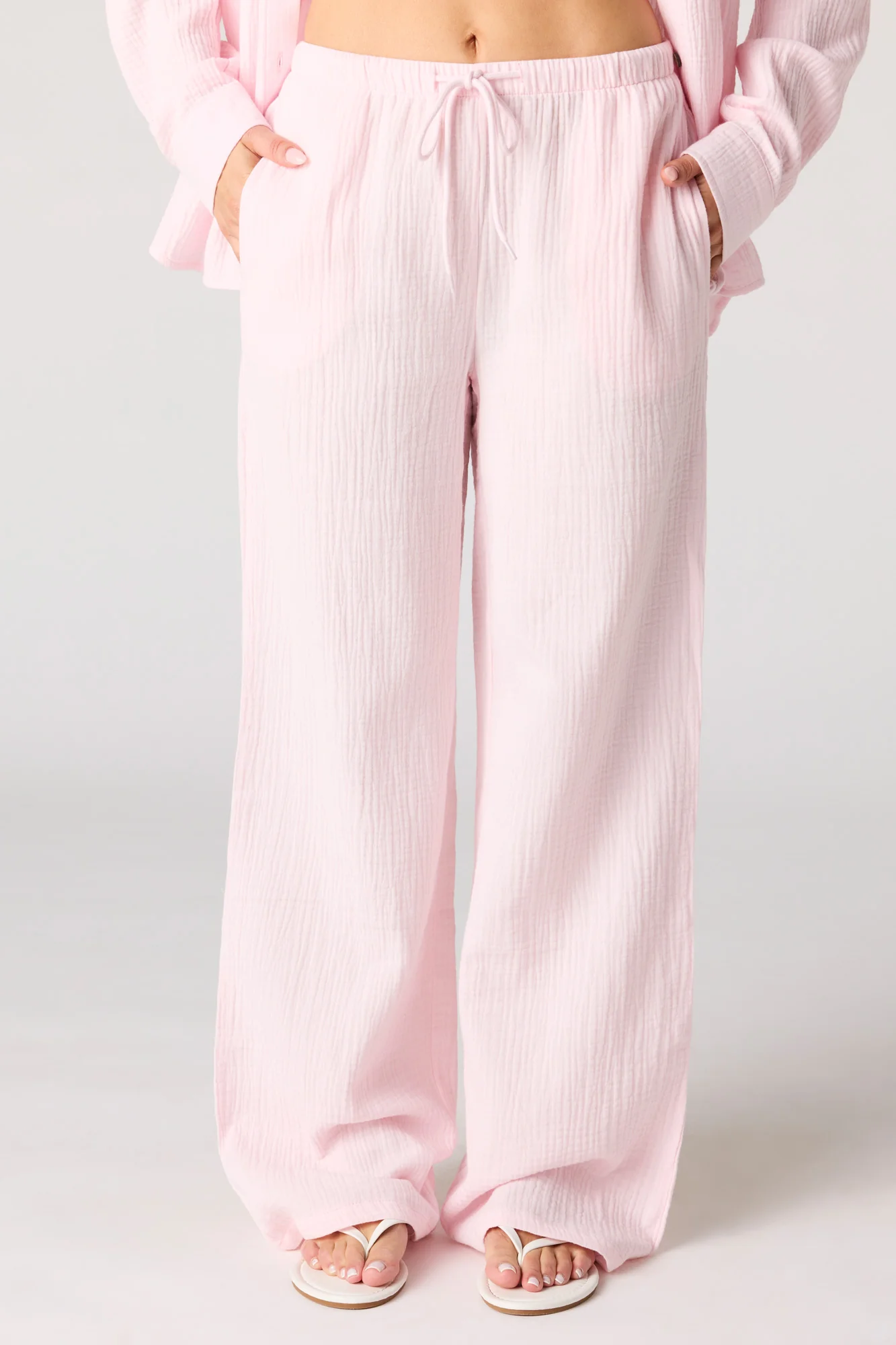 Crinkled Drawstring Pant - Image 2