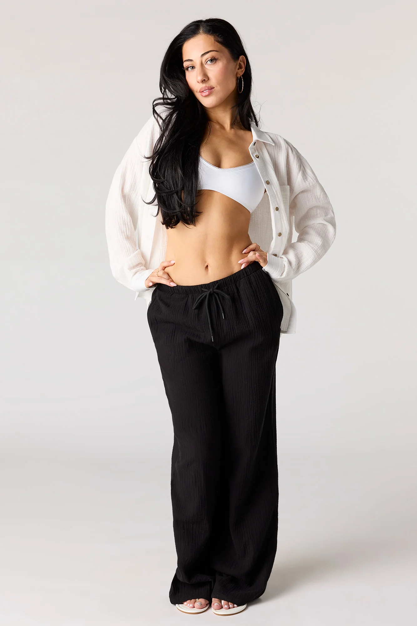 Crinkled Drawstring Pant - Image 4