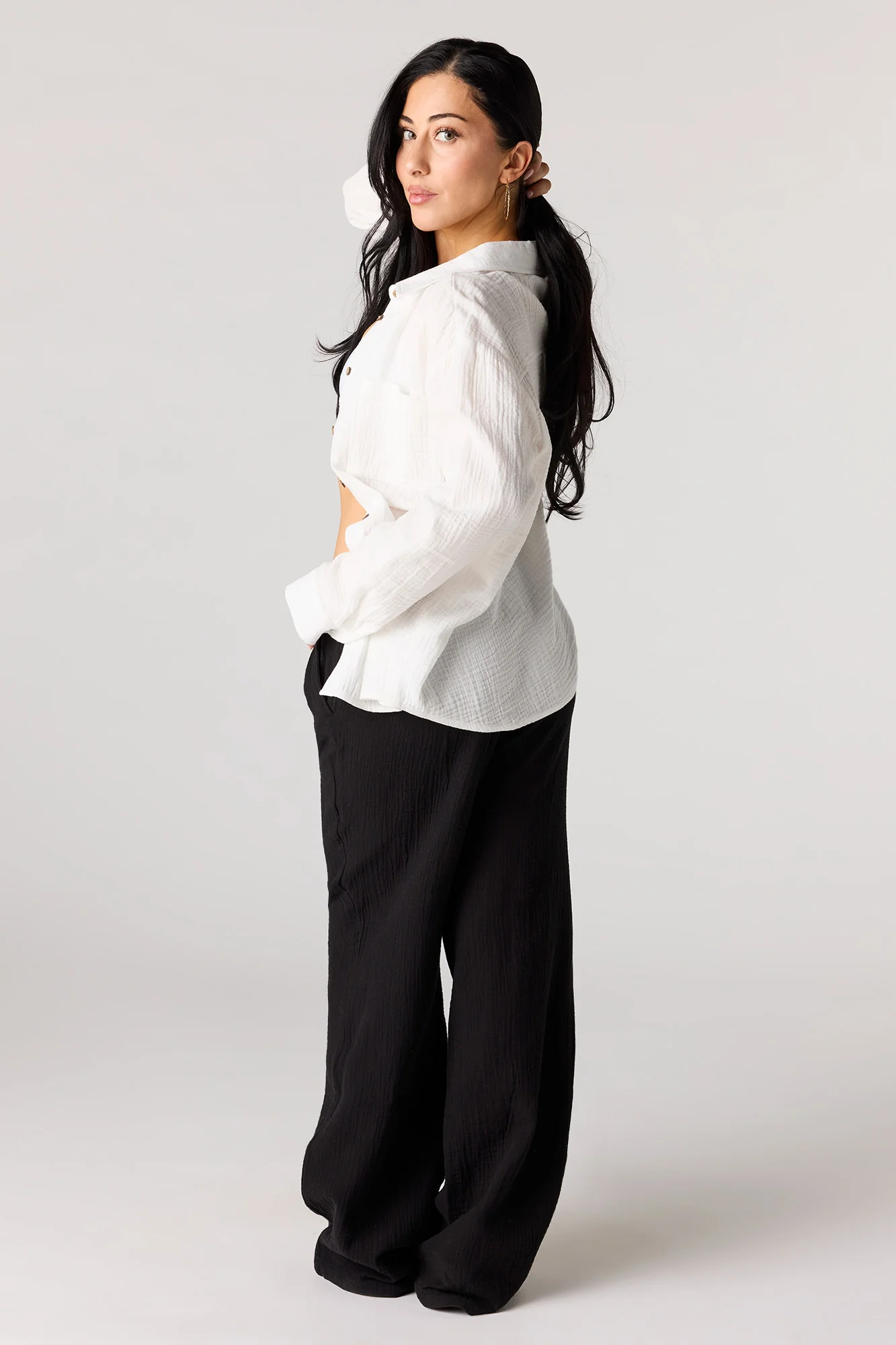 Crinkled Drawstring Pant - Image 6
