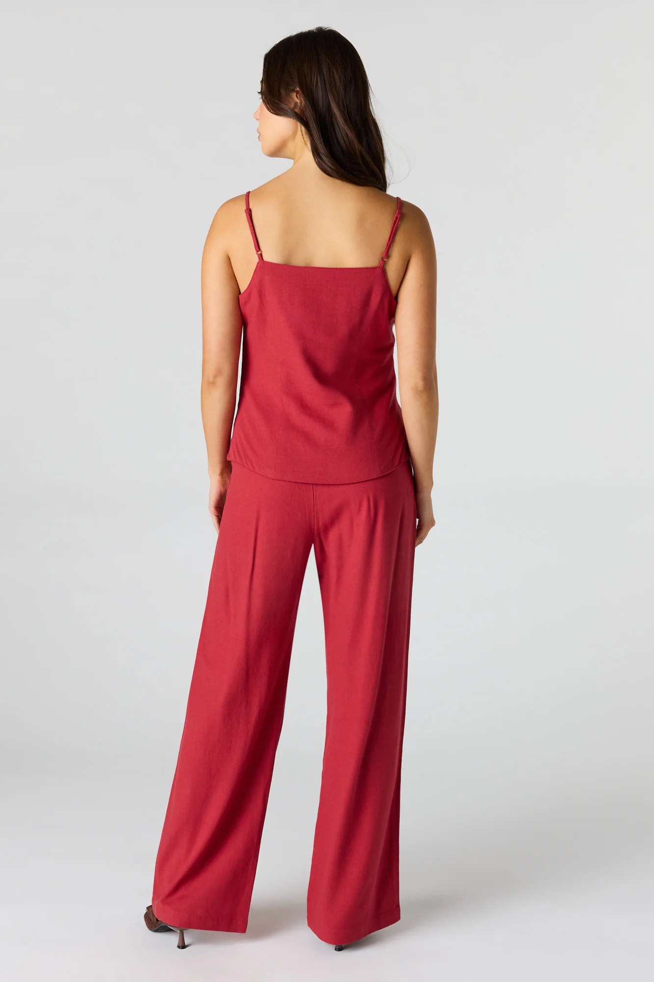 Linen-Blend Wide Leg Dress Pant - Image 12