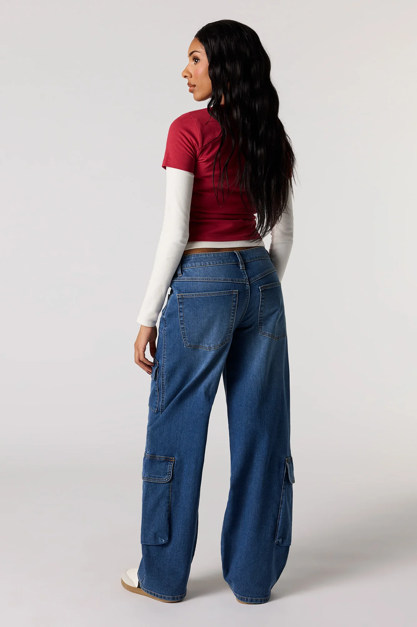 Low Rise Baggy Cargo Jean - Image 3