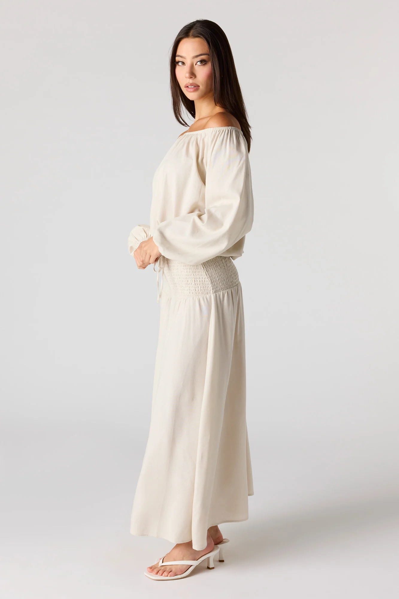 Linen-Blend Maxi Skirt - Image 10