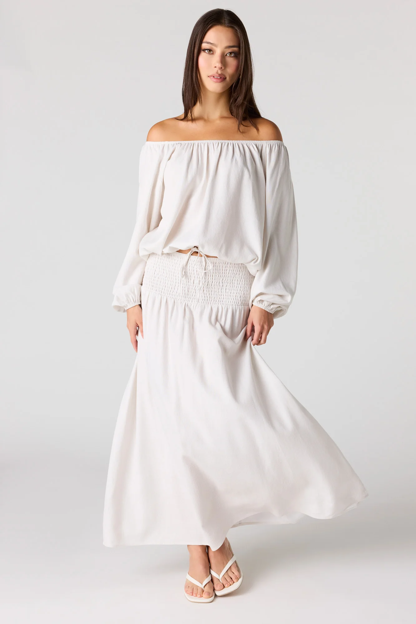 Linen-Blend Maxi Skirt - Image 13