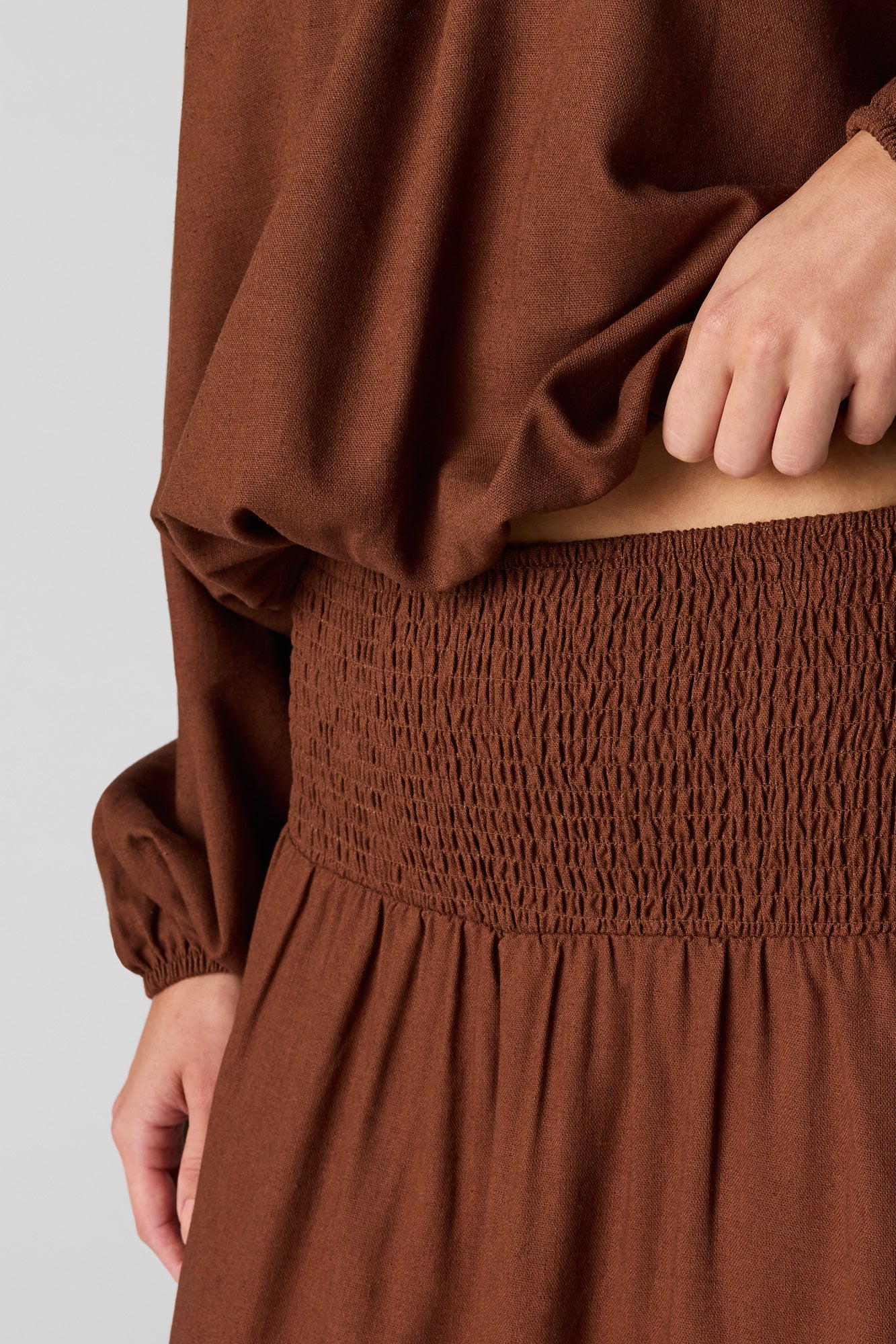 Linen-Blend Maxi Skirt - Image 20