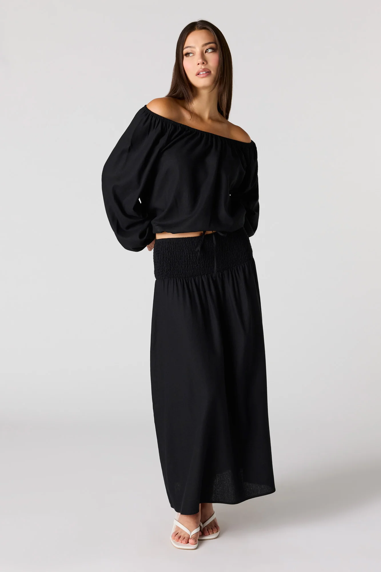 Linen-Blend Maxi Skirt - Image 5
