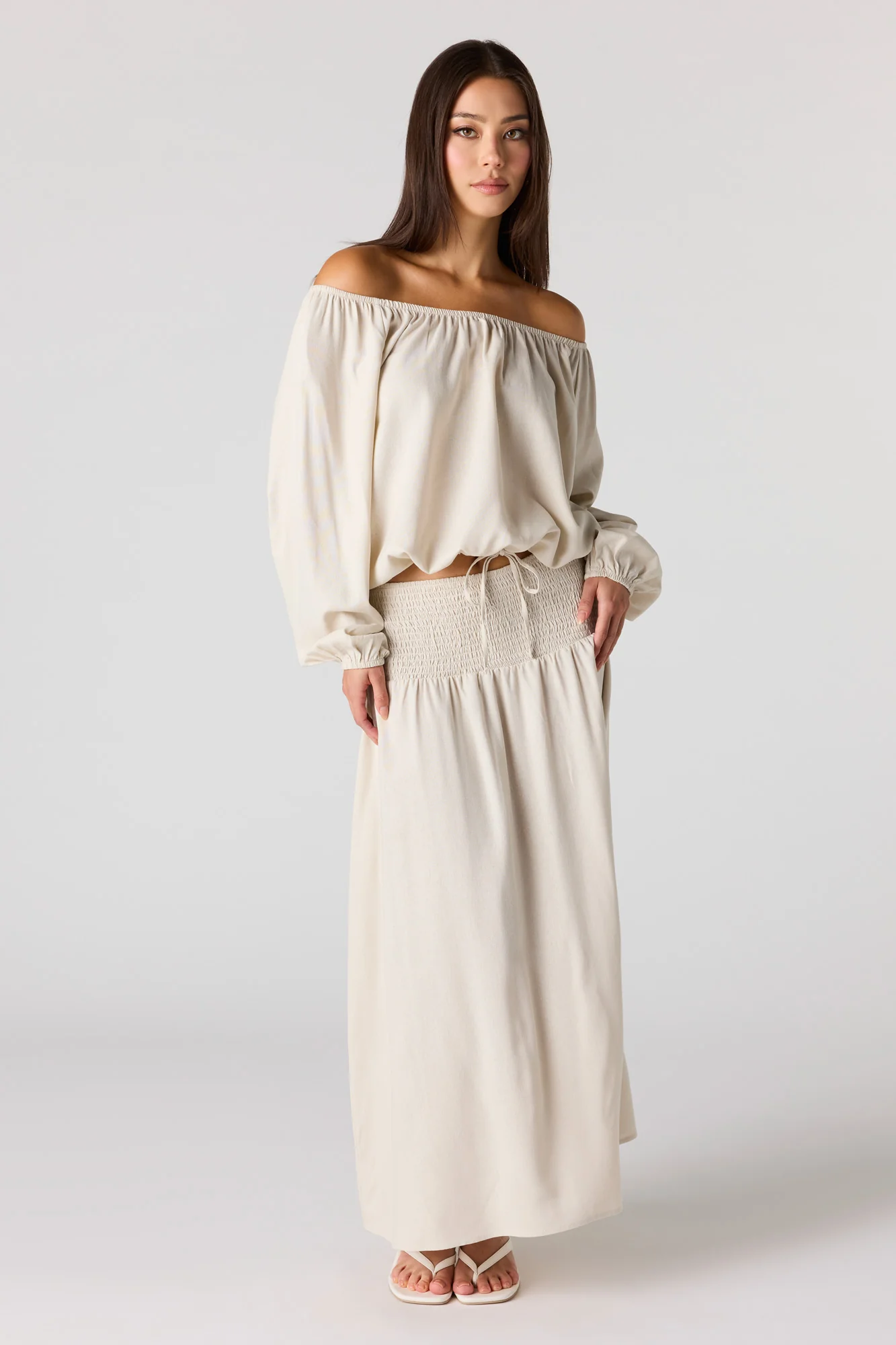 Linen-Blend Maxi Skirt - Image 9