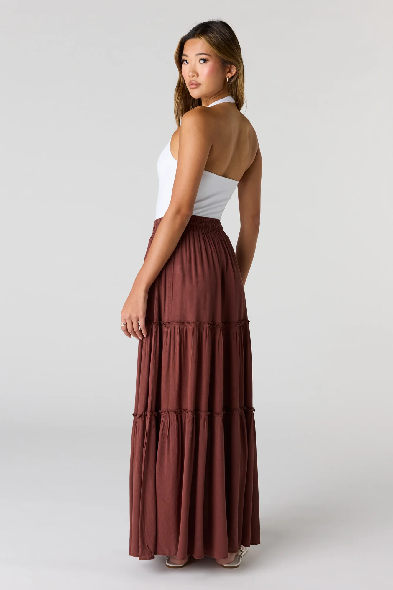 Ruffle Trim Maxi Skirt - Image 8
