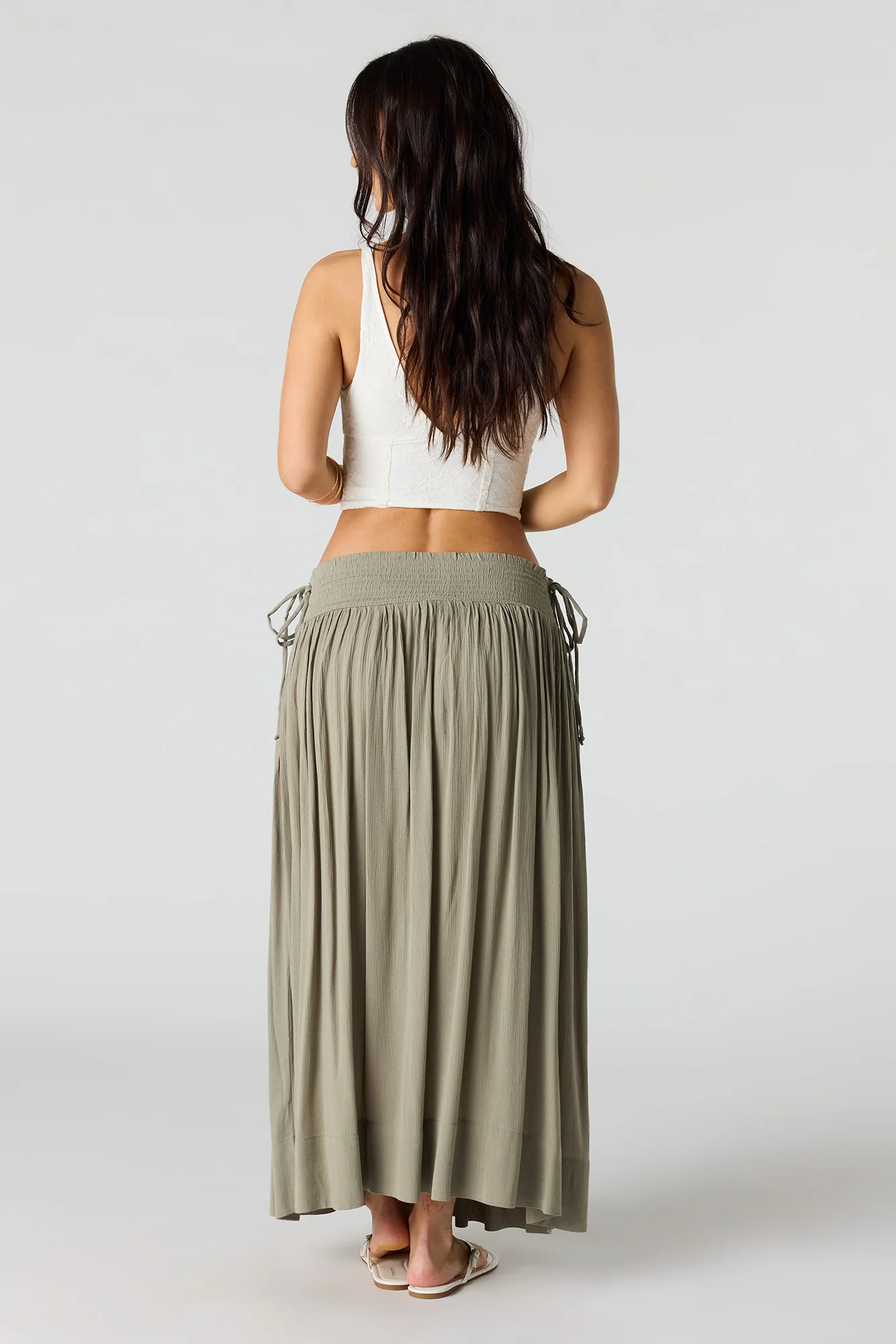 Side Tie Maxi Skirt - Image 3