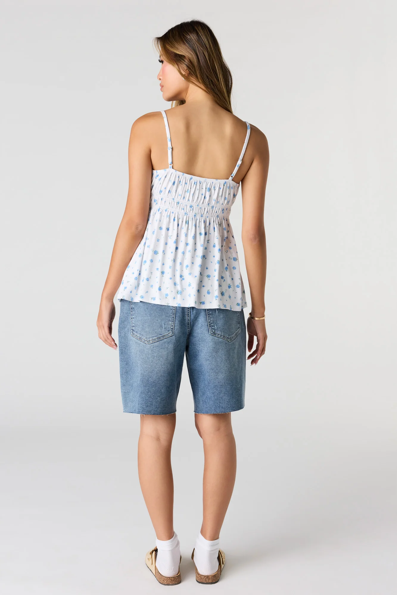 Low Rise Denim Bermuda Short - Image 3