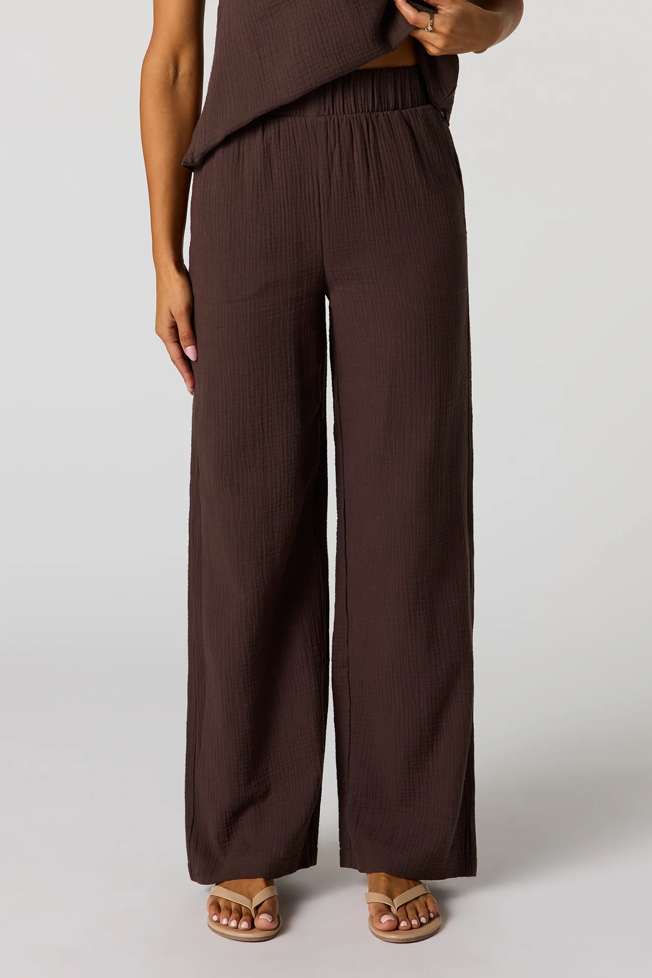 Gauze Wide Leg Pant - Image 2