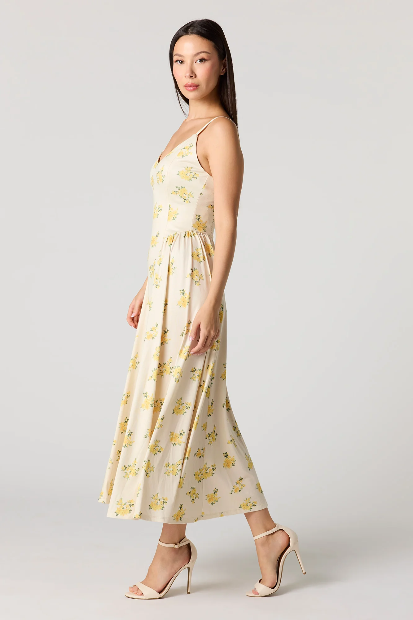 Crepe V-Neck Maxi Dress - Image 2