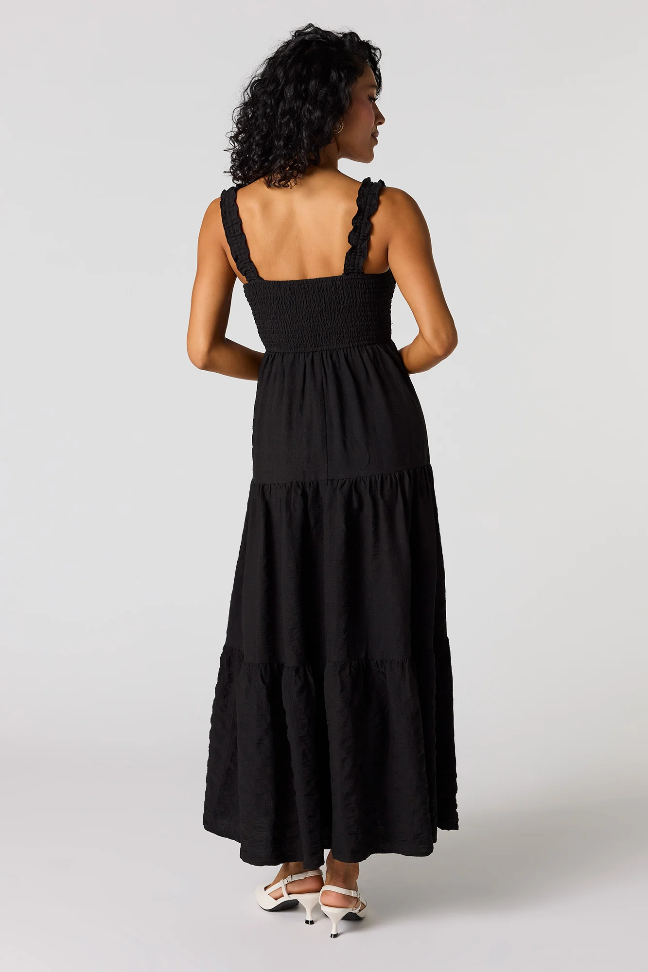 Smocked Ruffle Strap Tiered Maxi Dress - Image 6