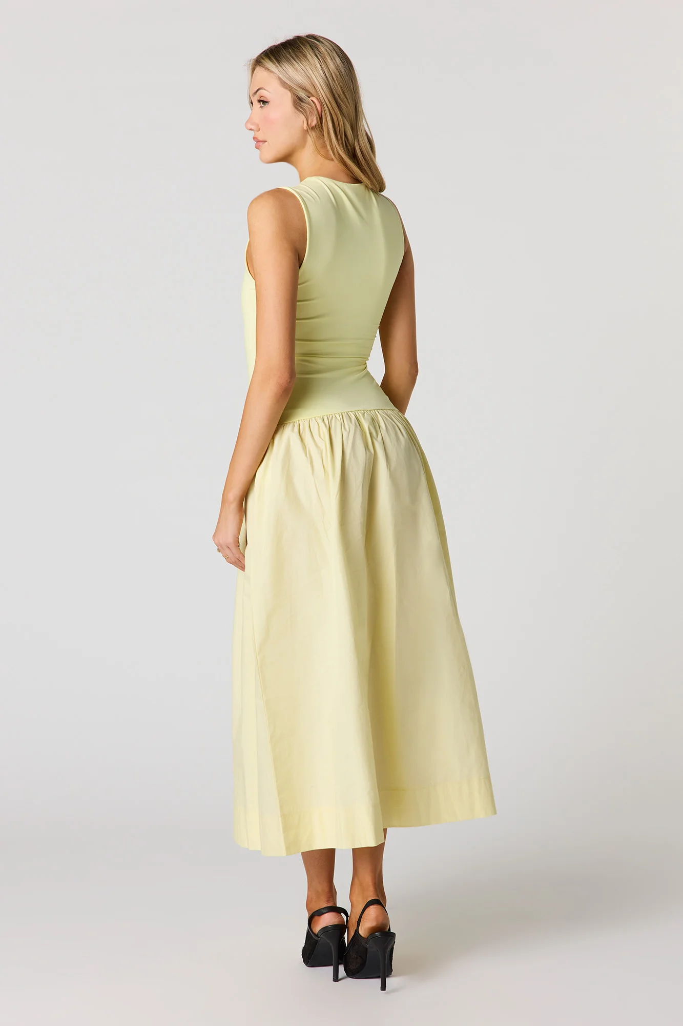 Drop Waist Midi Dress - Image 3
