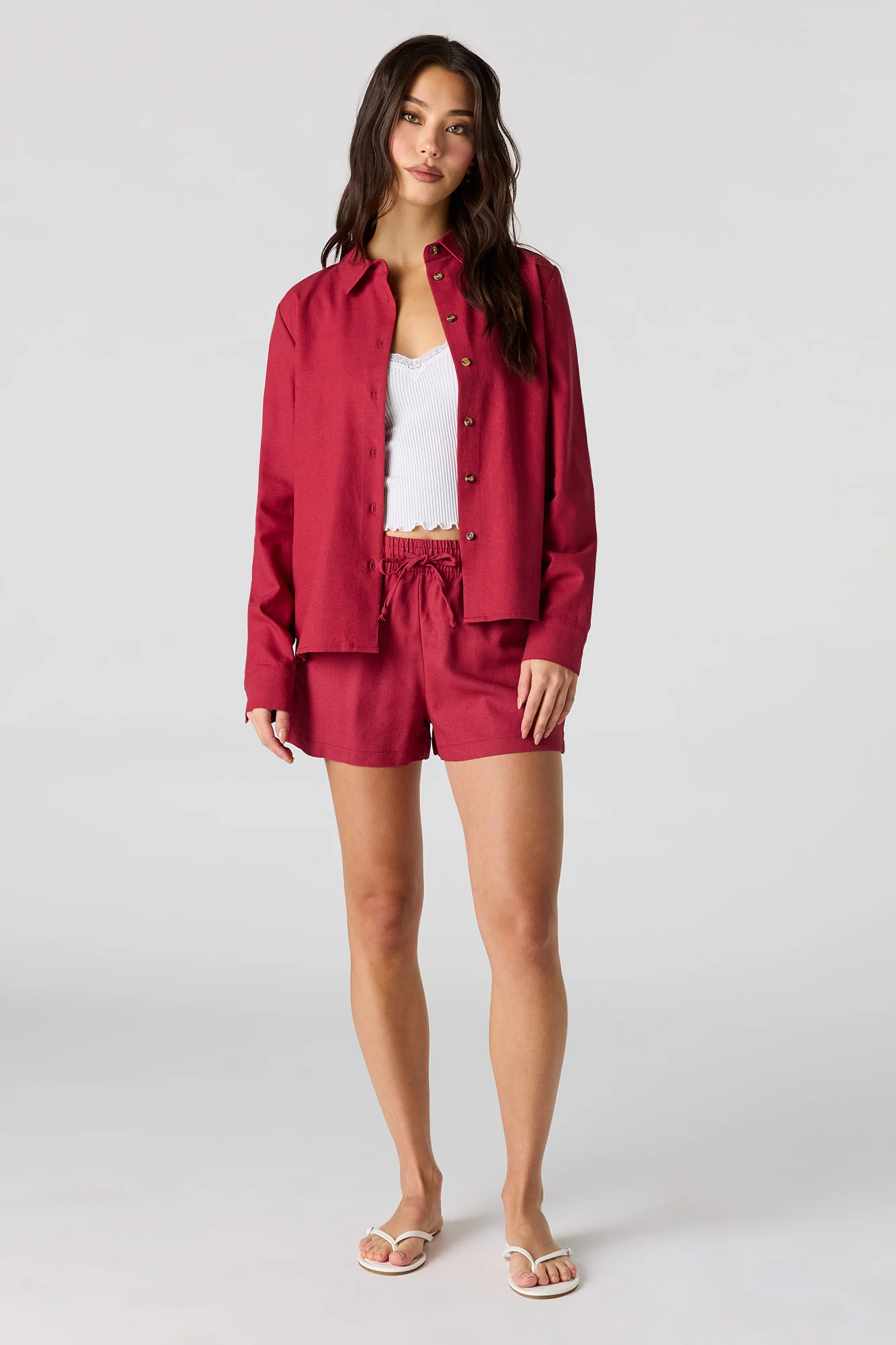 Linen-Blend Drawstring Short - Image 19