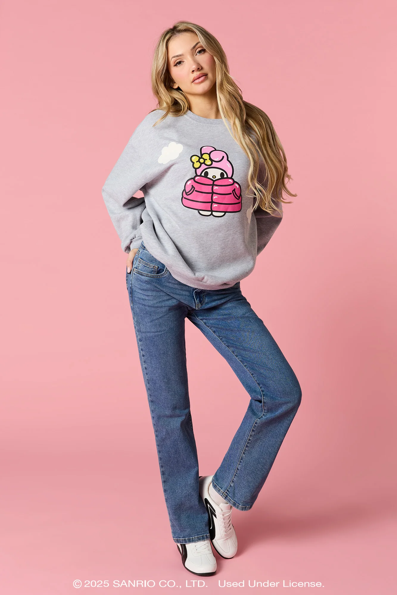 My Melody™ Puff Print Fleece Sweatshirt - Image 3