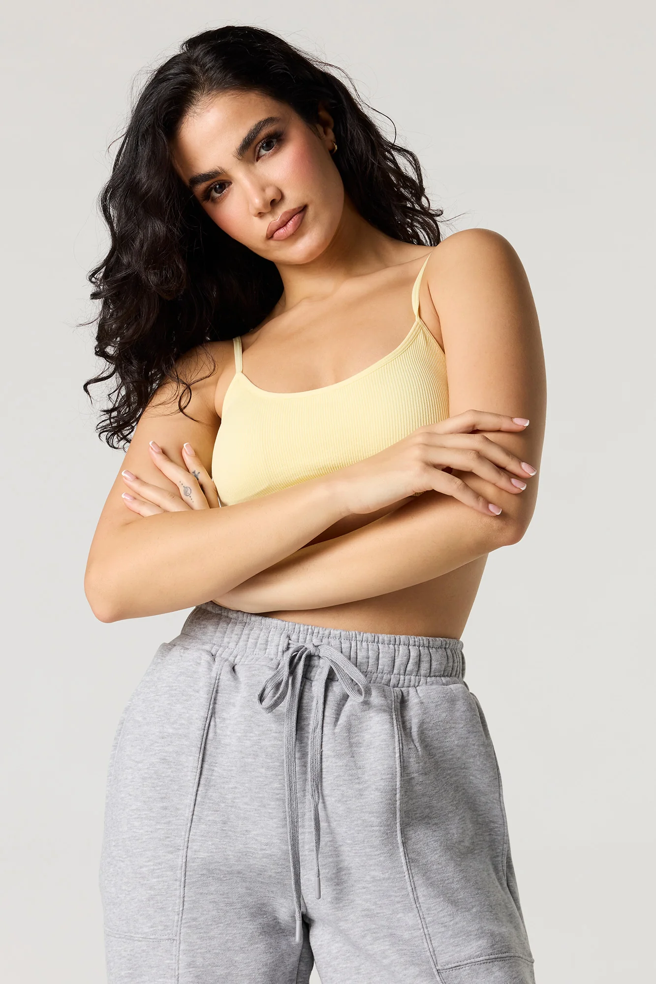Seamless Ribbed Bralette with Built-In Cups - Image 10