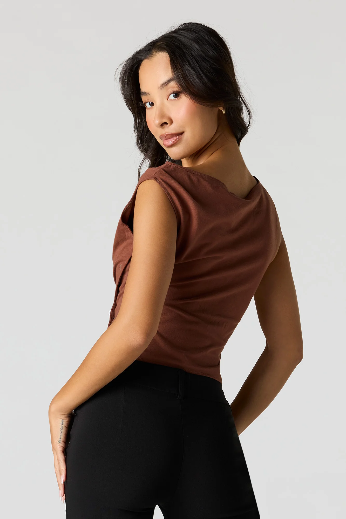 Snap Button Asymmetrical Top - Image 8