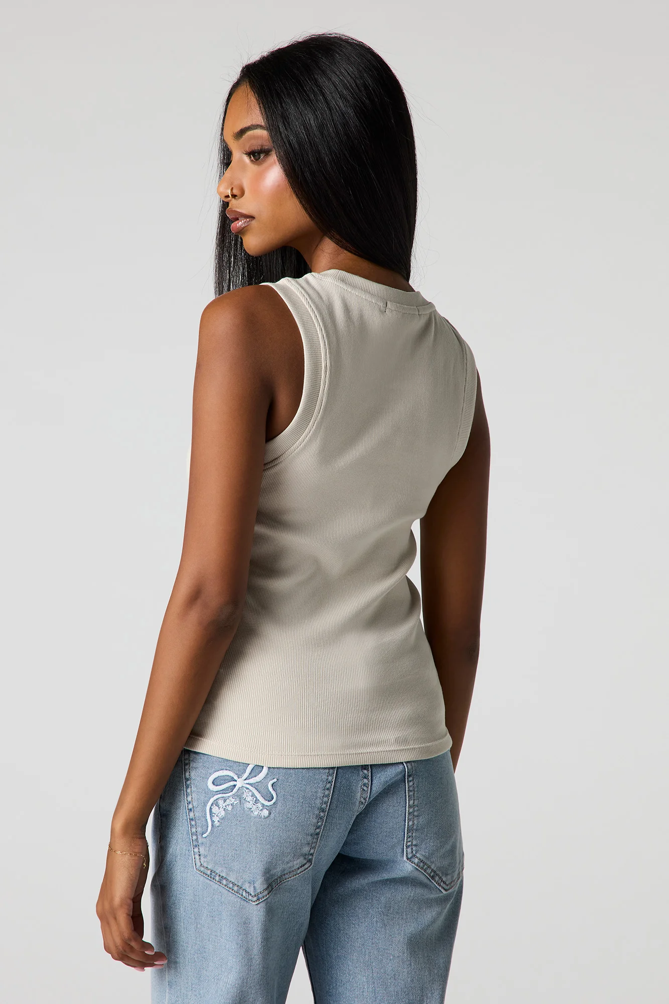 Classic Ribbed Crew Neck Tank - Image 23