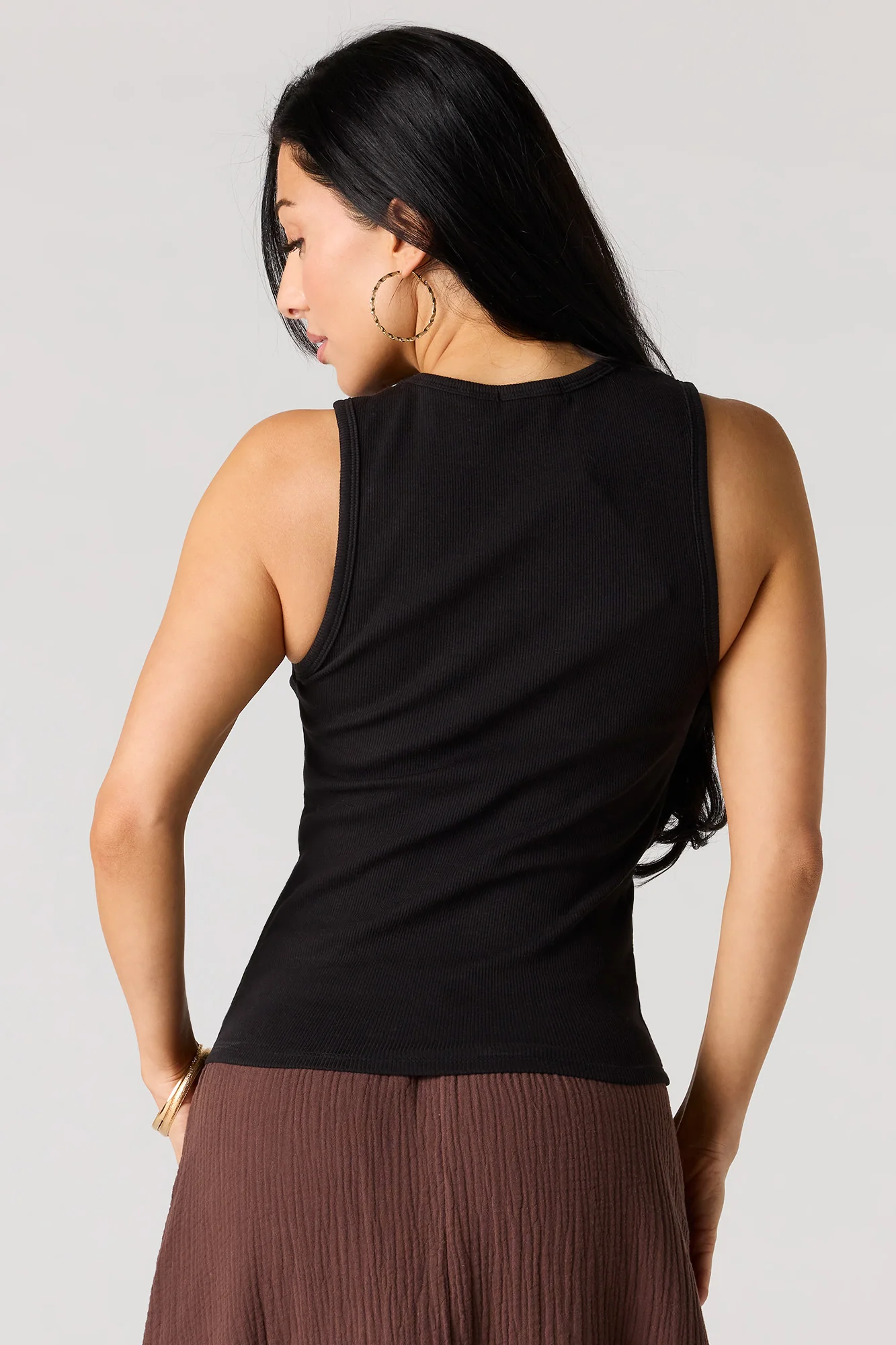 Ribbed High Neck Tank - Image 5