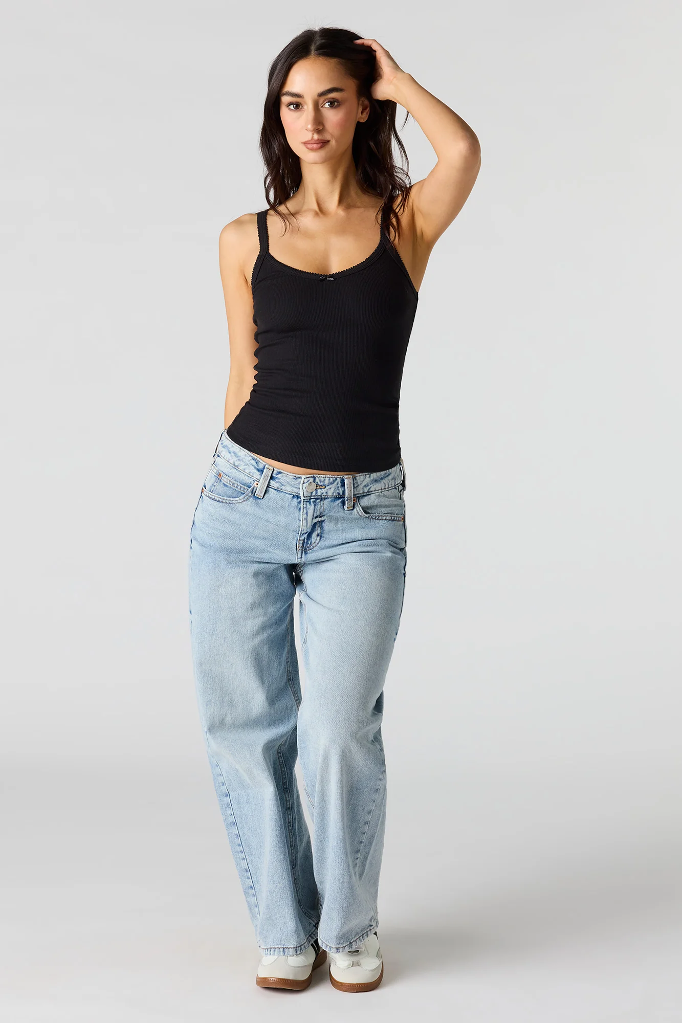 Ribbed Lace Trim Tank - Image 7