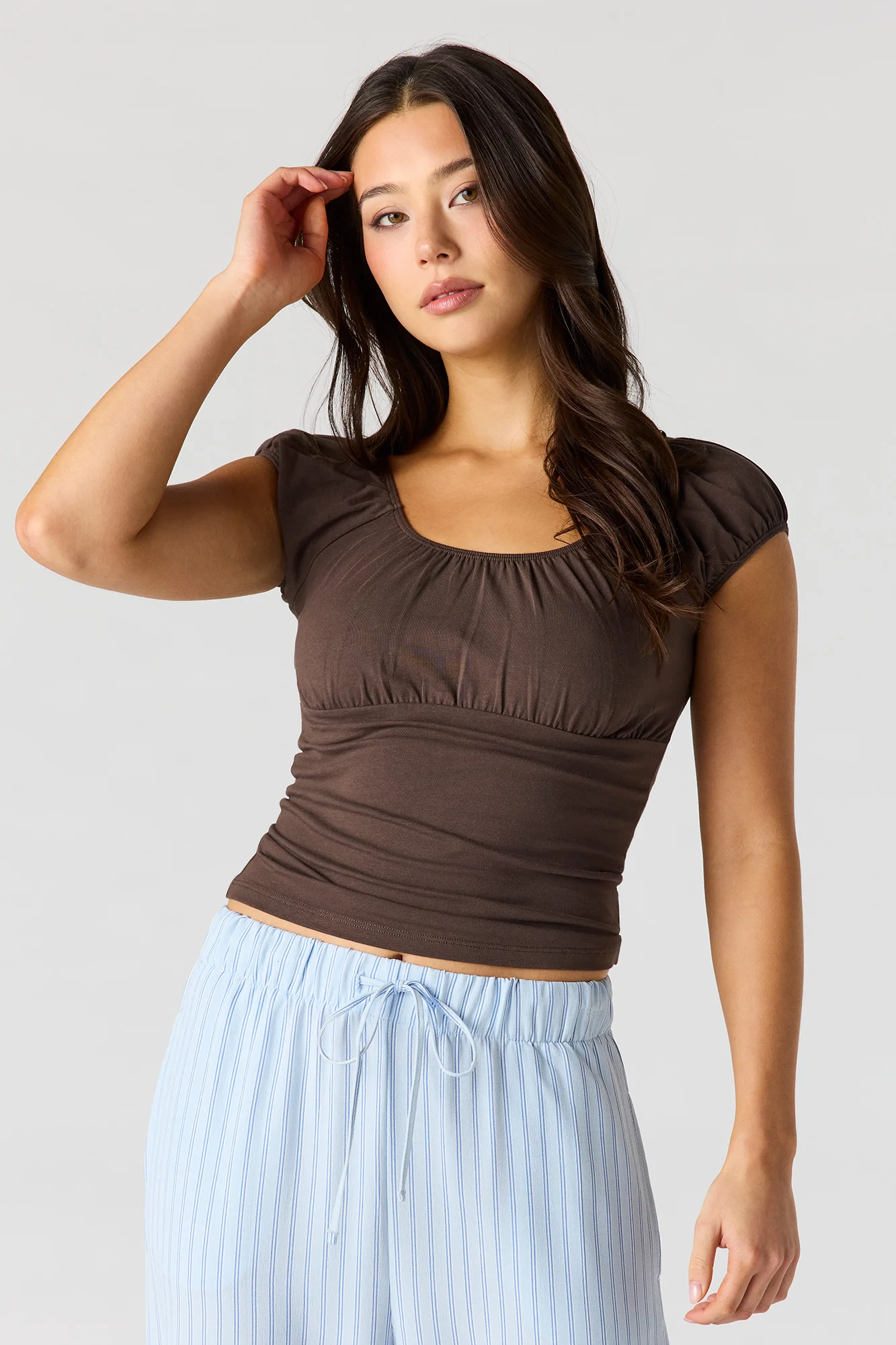 Scoop Neck Short Sleeve Top - Image 7