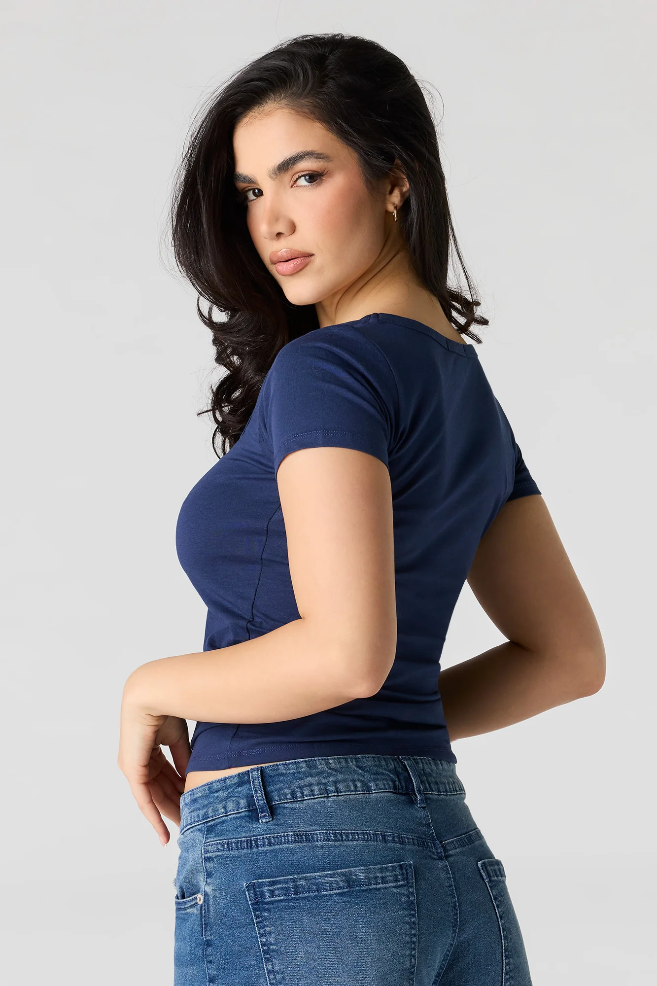 Square Neck T-Shirt - Image 17