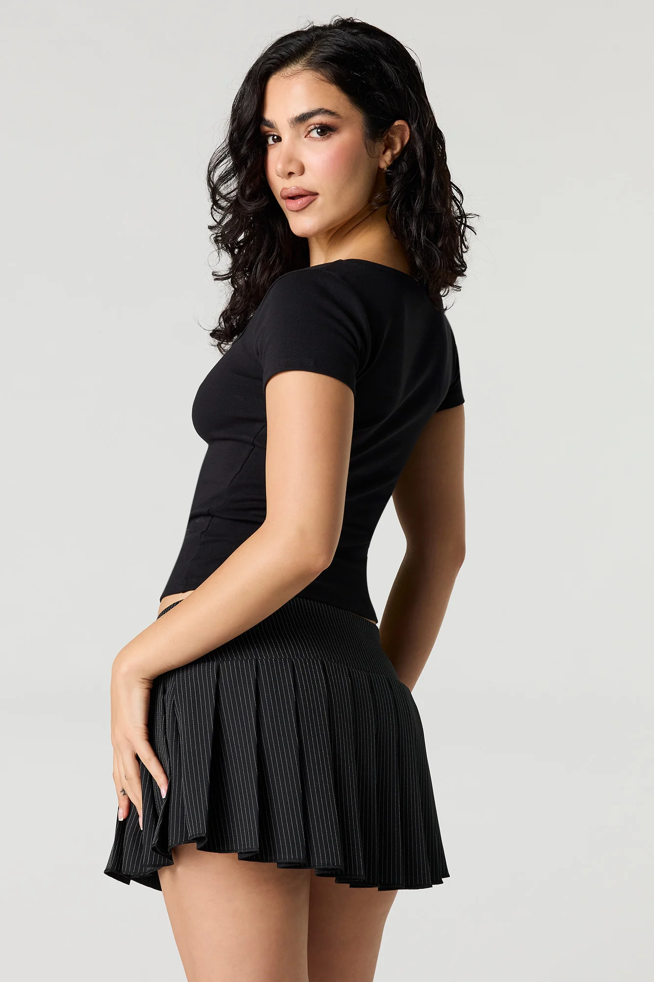 Square Neck Short Sleeve Top - Image 5