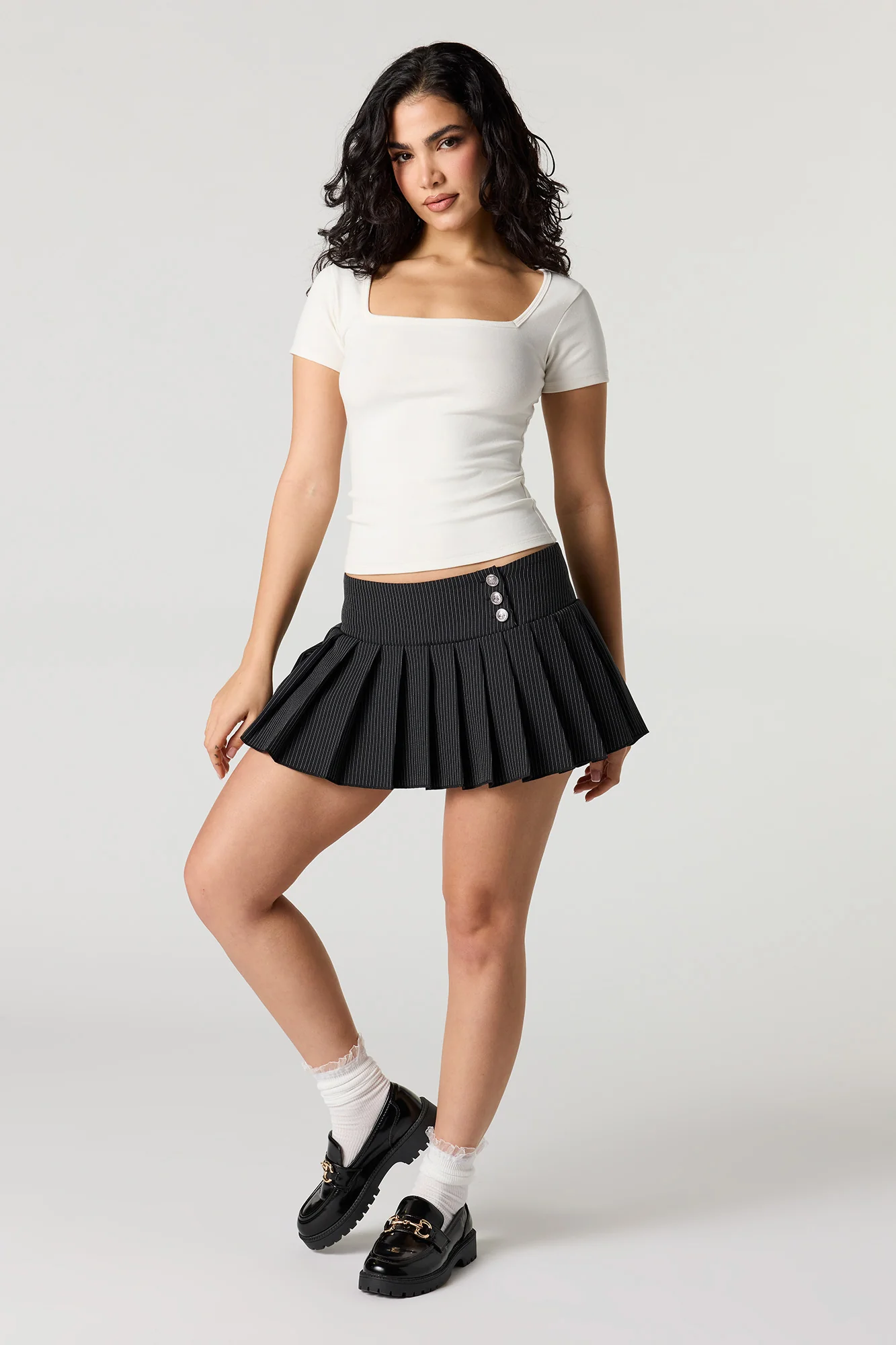 Square Neck Short Sleeve Top - Image 9