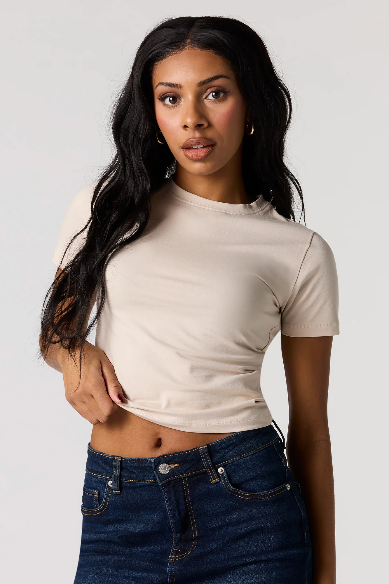 Crew Neck Baby Tee - Image 13