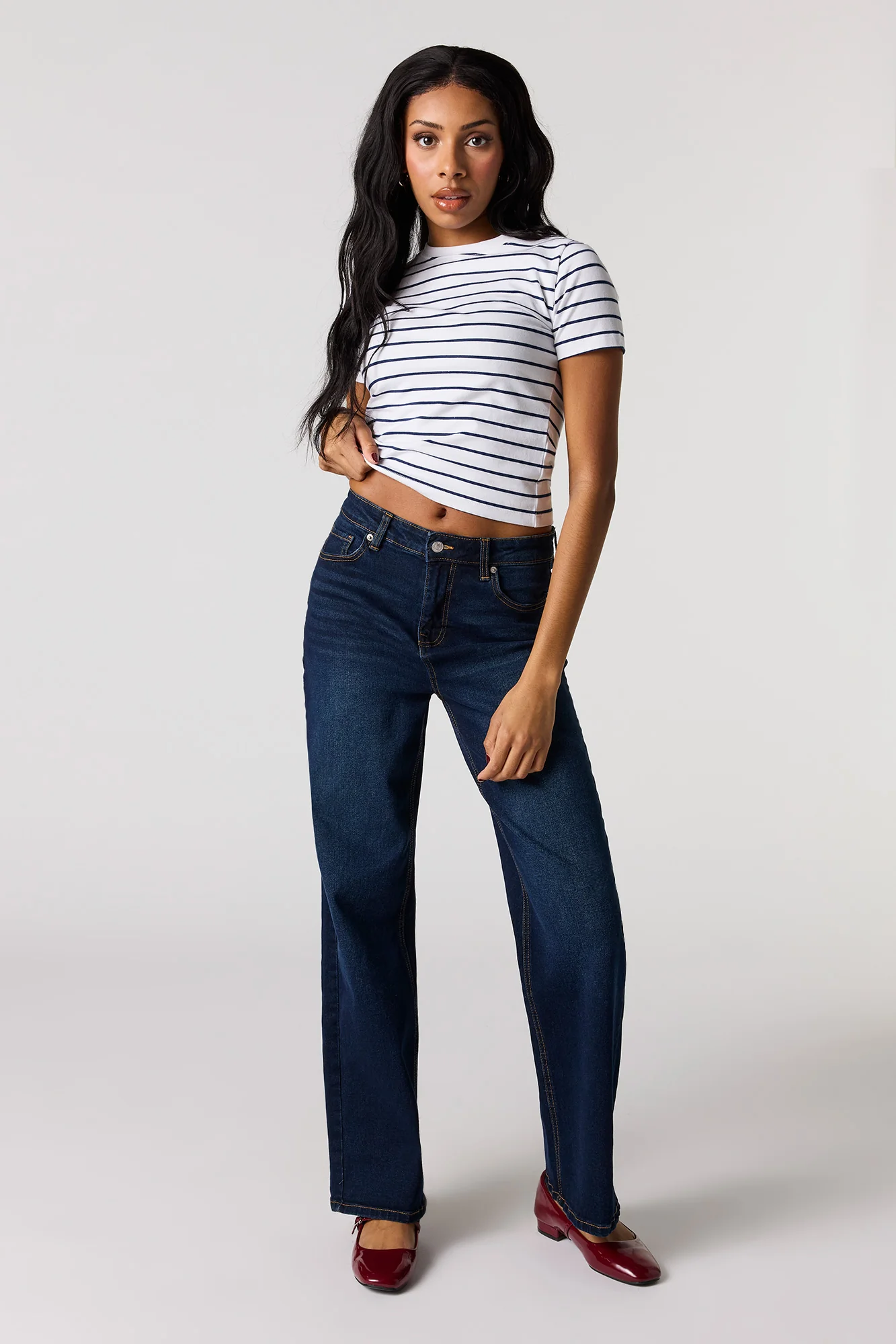 Crew Neck Baby Tee - Image 27