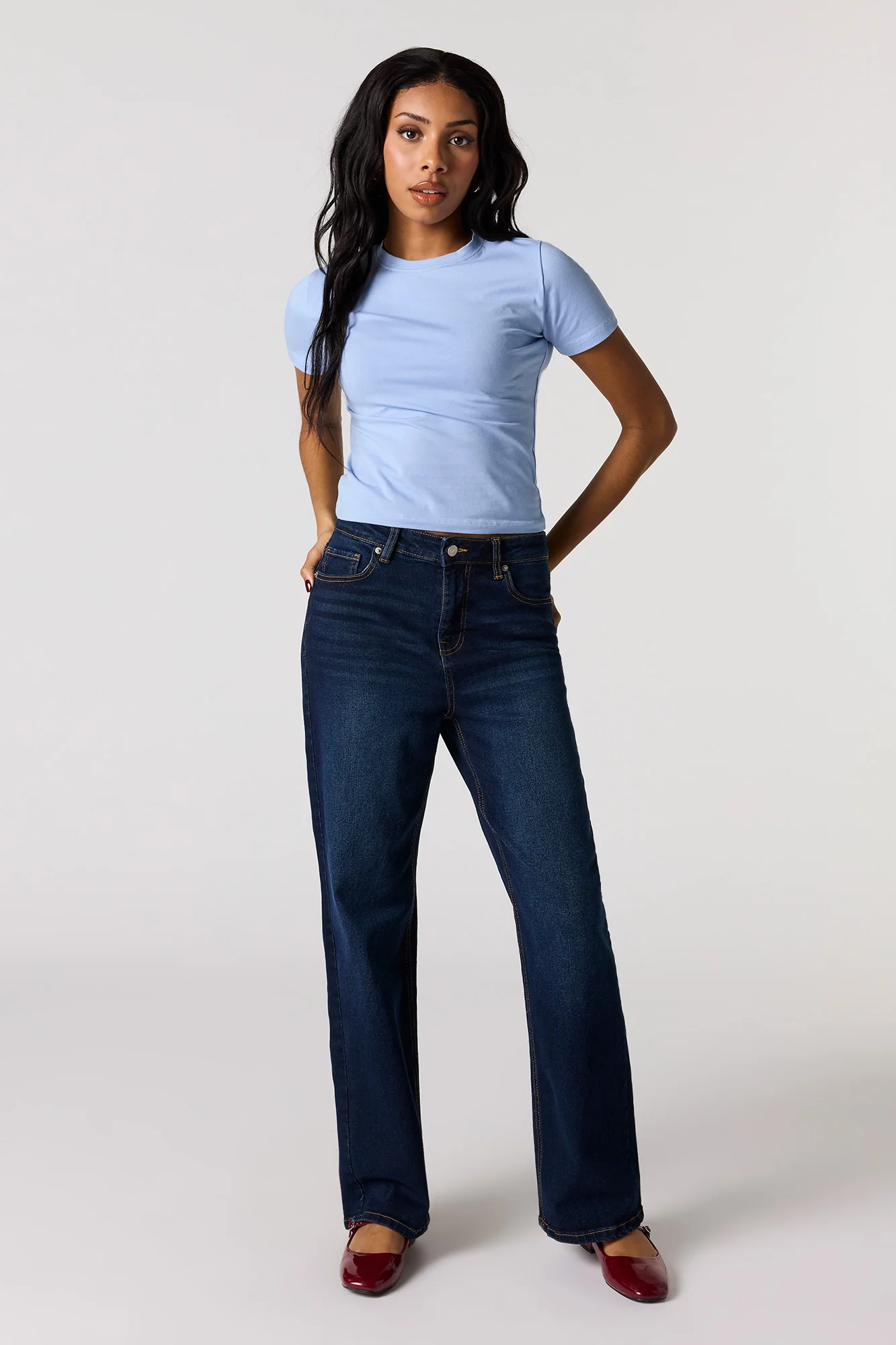 Crew Neck Baby Tee - Image 30