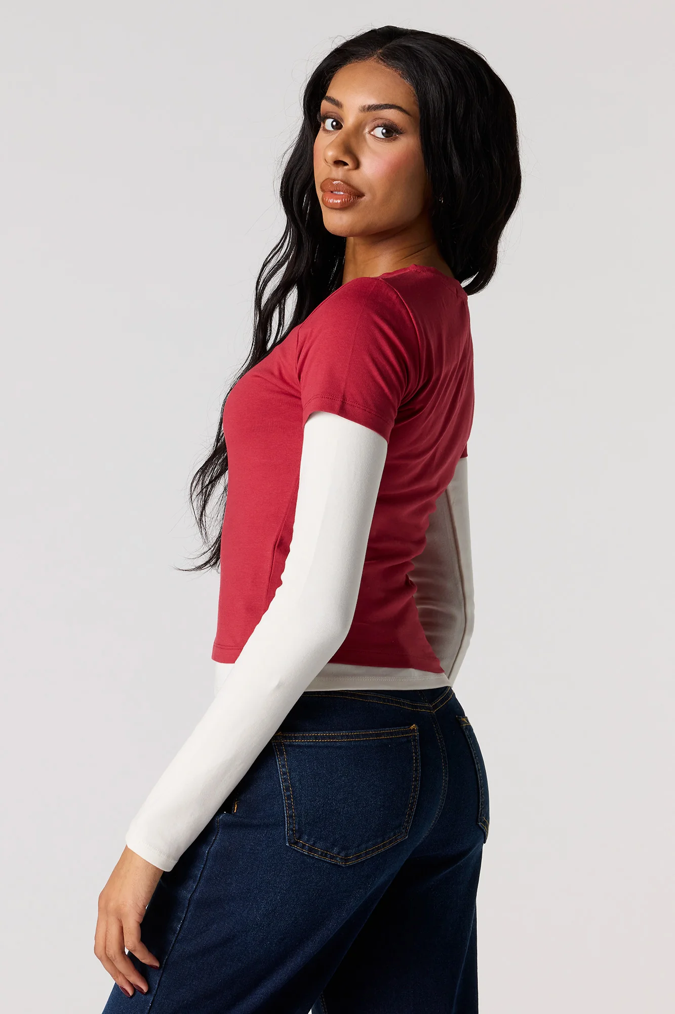 Crew Neck Baby Tee - Image 5