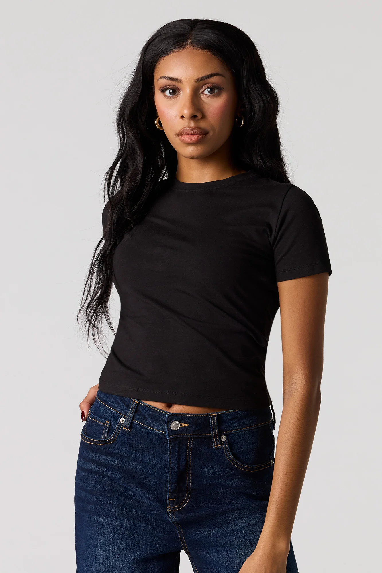Crew Neck Baby Tee - Image 7