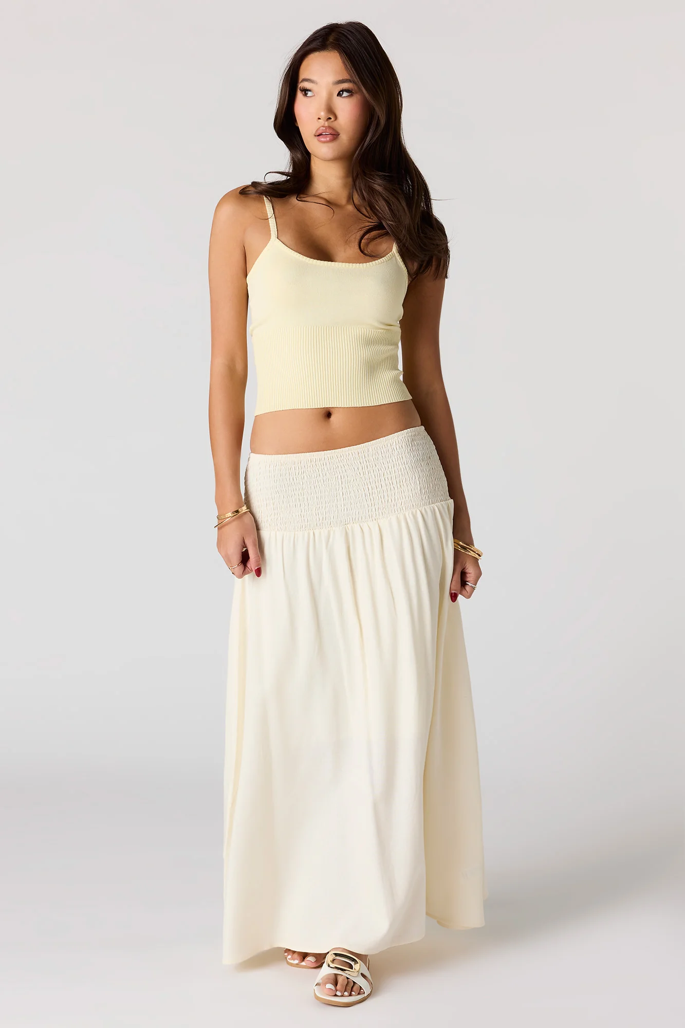 Ribbed Knit Scoop Neck Tank - Image 15