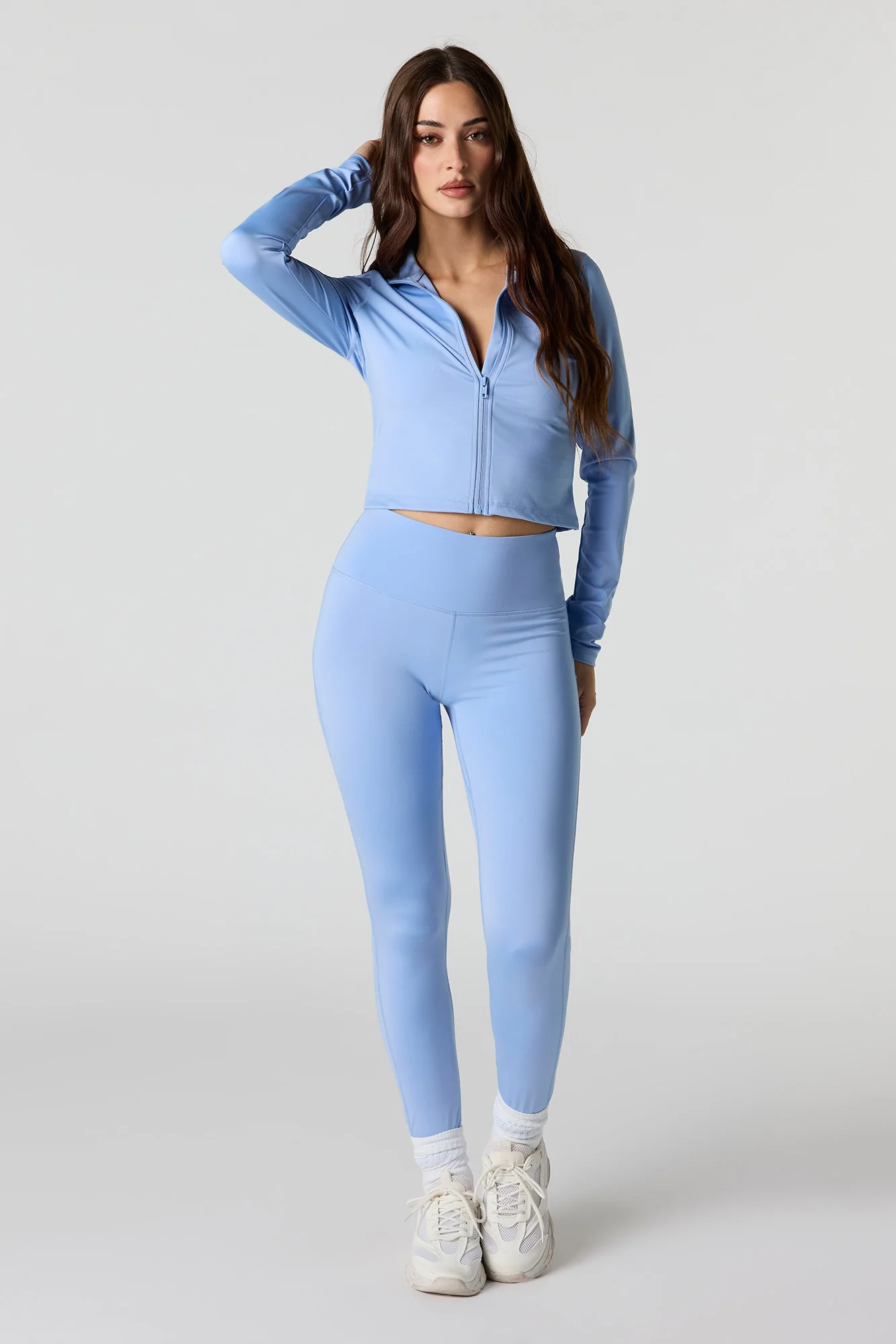 Active Cropped Zip-Up Jacket - Image 12