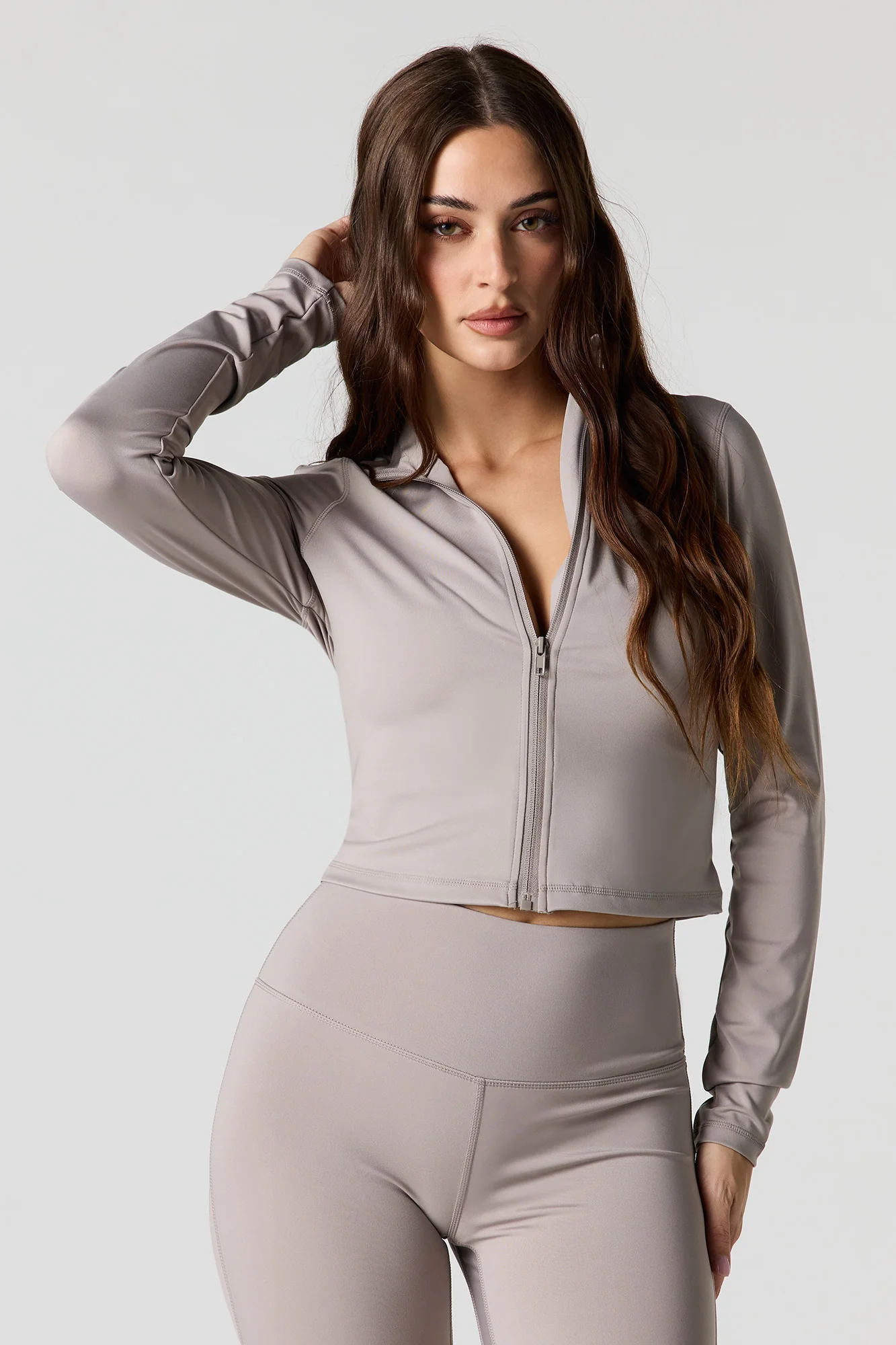 Active Cropped Zip-Up Jacket - Image 16