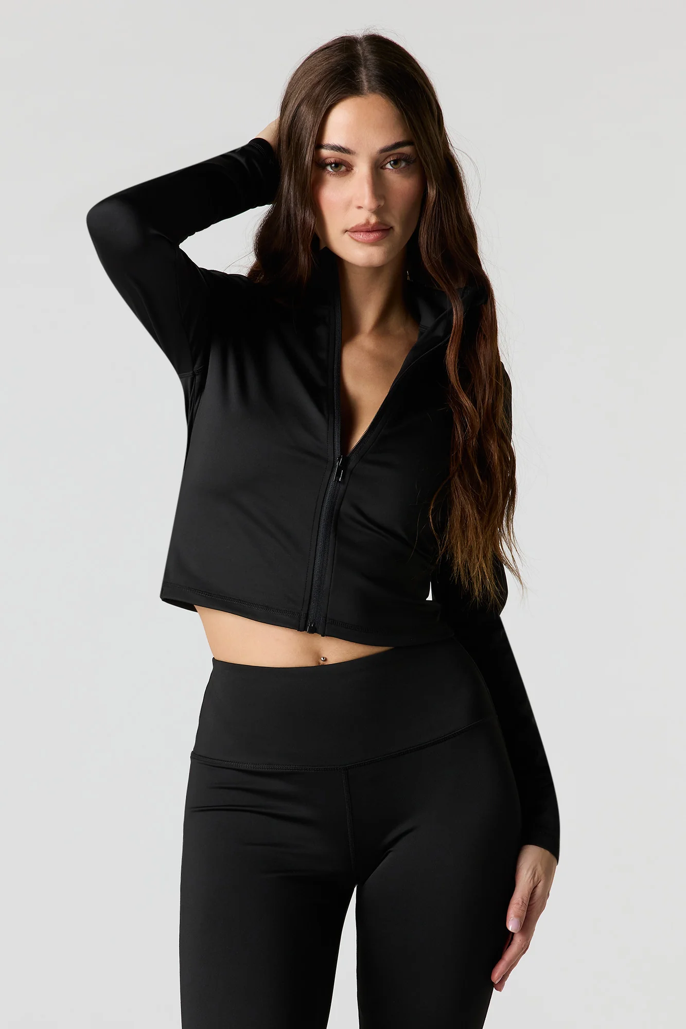 Active Cropped Zip-Up Jacket - Image 4