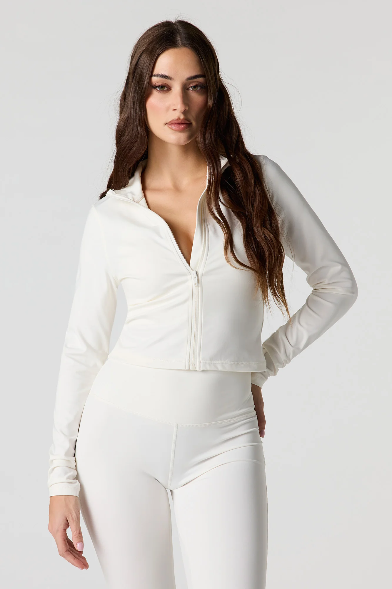 Active Cropped Zip-Up Jacket - Image 7