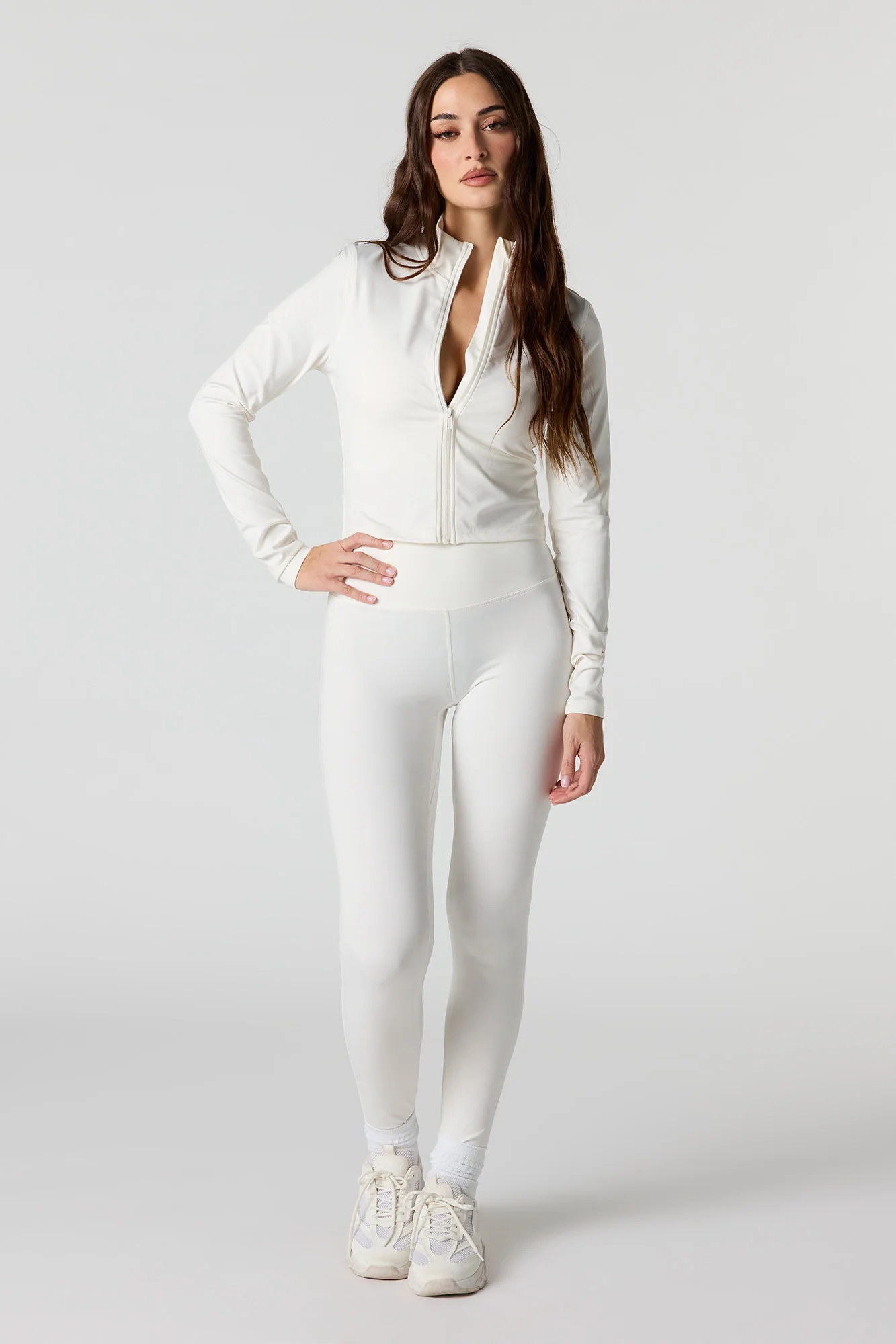 Active Cropped Zip-Up Jacket - Image 9