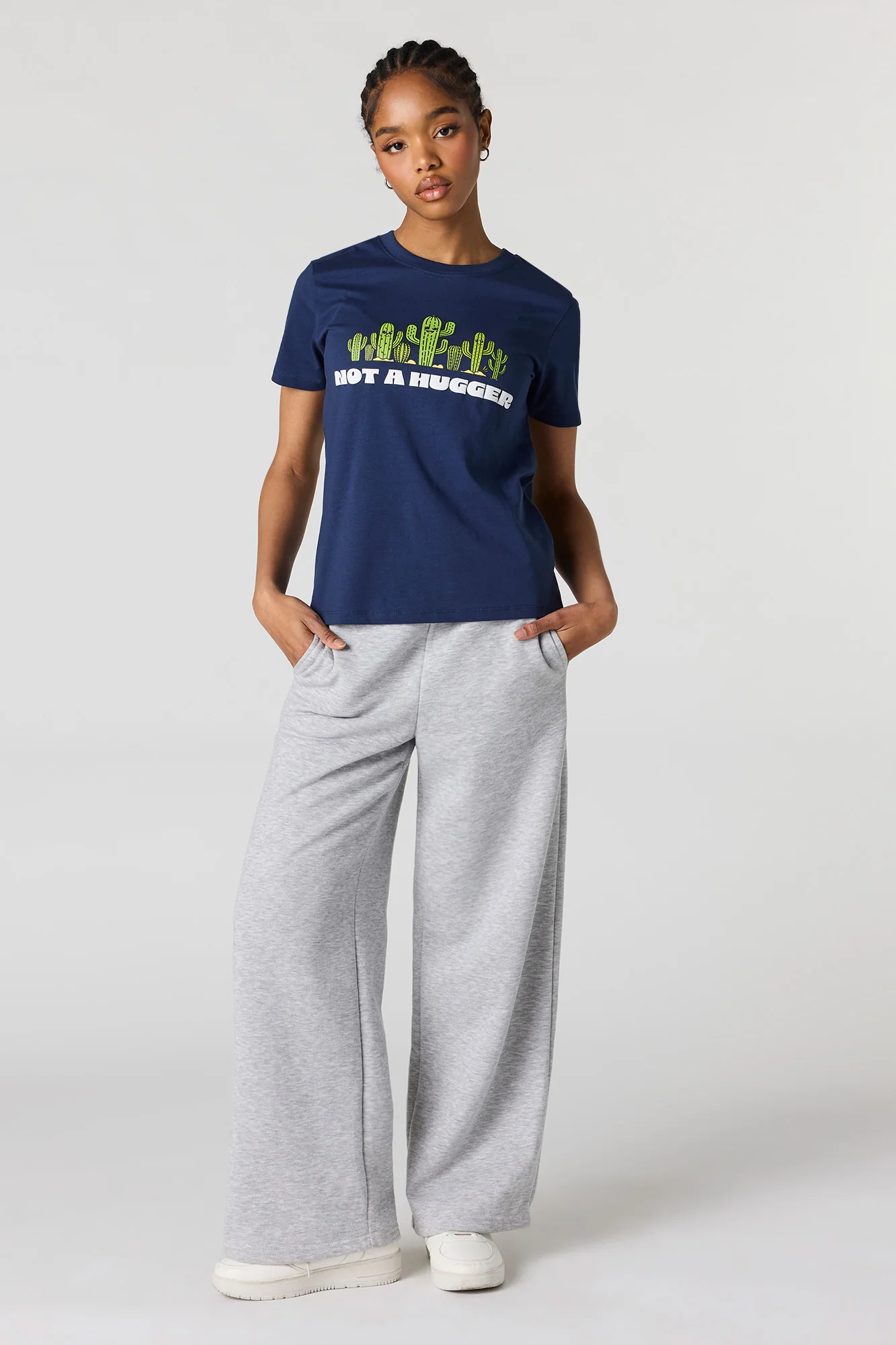 Not A Hugger Puff Print T-Shirt - Image 3