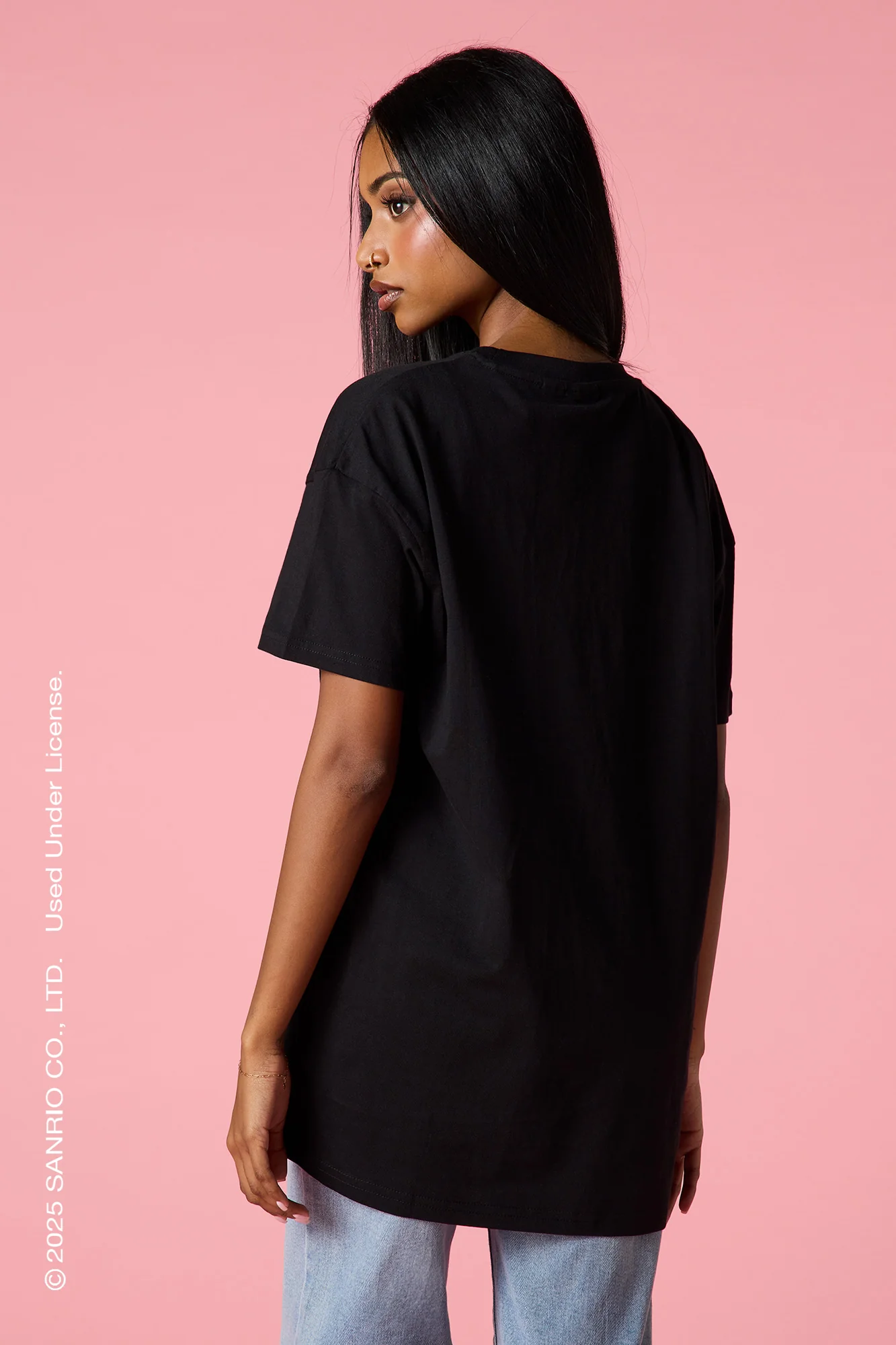Kuromi™ Embroidered Oversized T-Shirt - Image 2