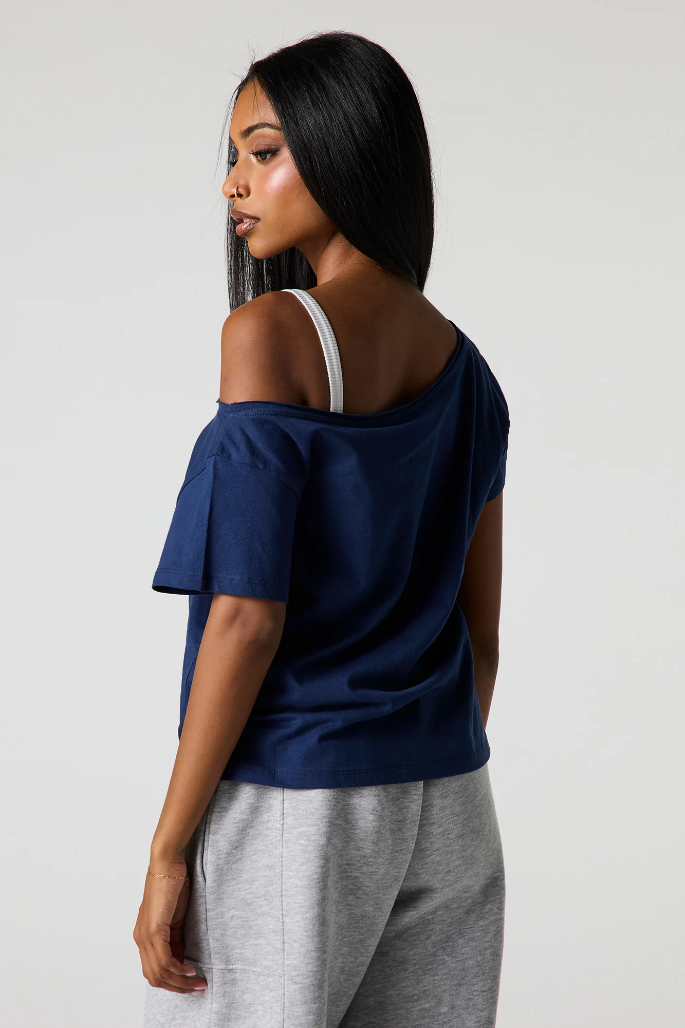 Beverly Hills Puff Print Boat Neck T-Shirt - Image 2