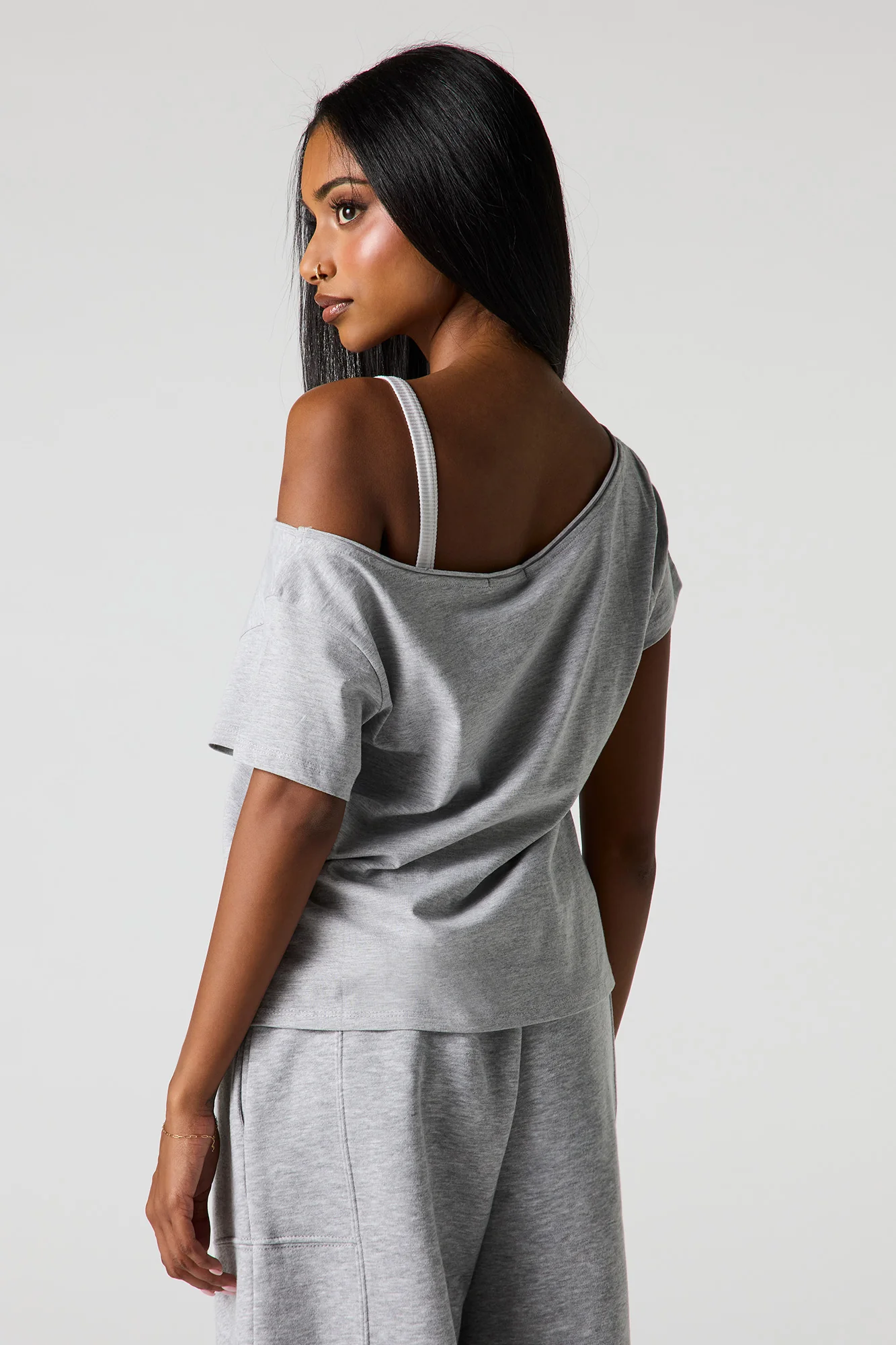 Graphic Boat Neck T-Shirt - Image 2