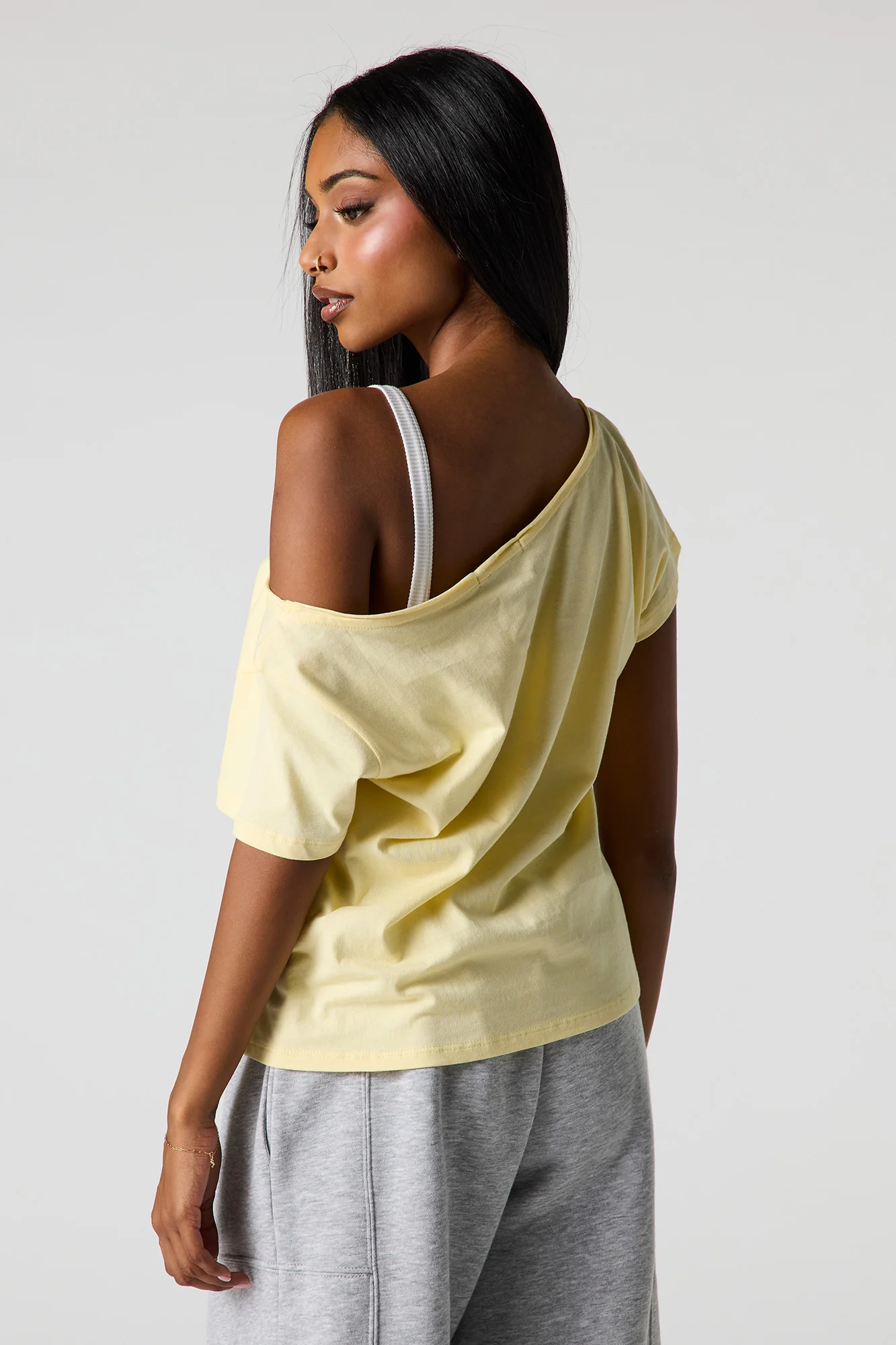 Graphic Boat Neck T-Shirt - Image 8