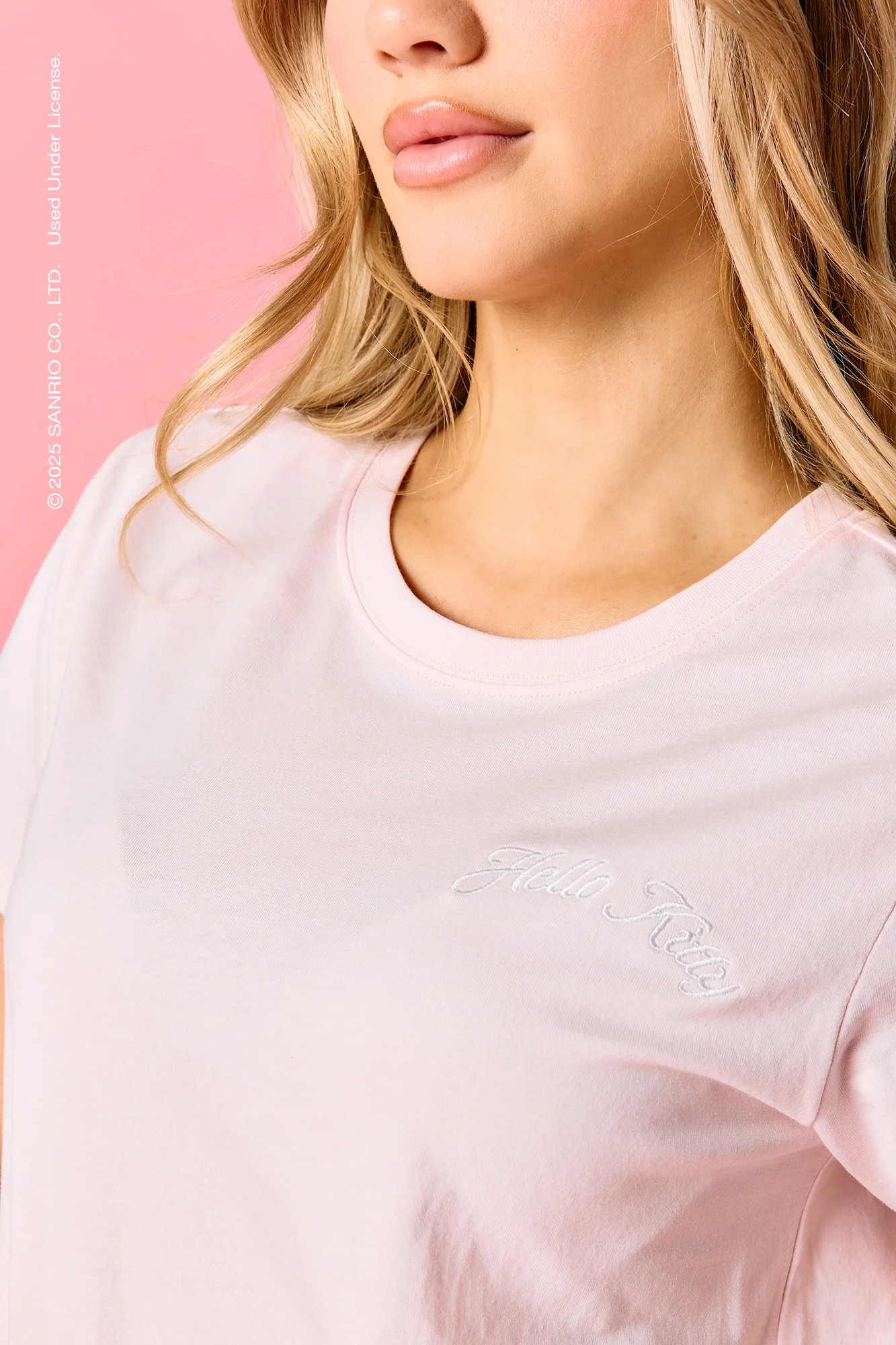 Hello Kitty® Embroidered Rhinestone T-Shirt - Image 4