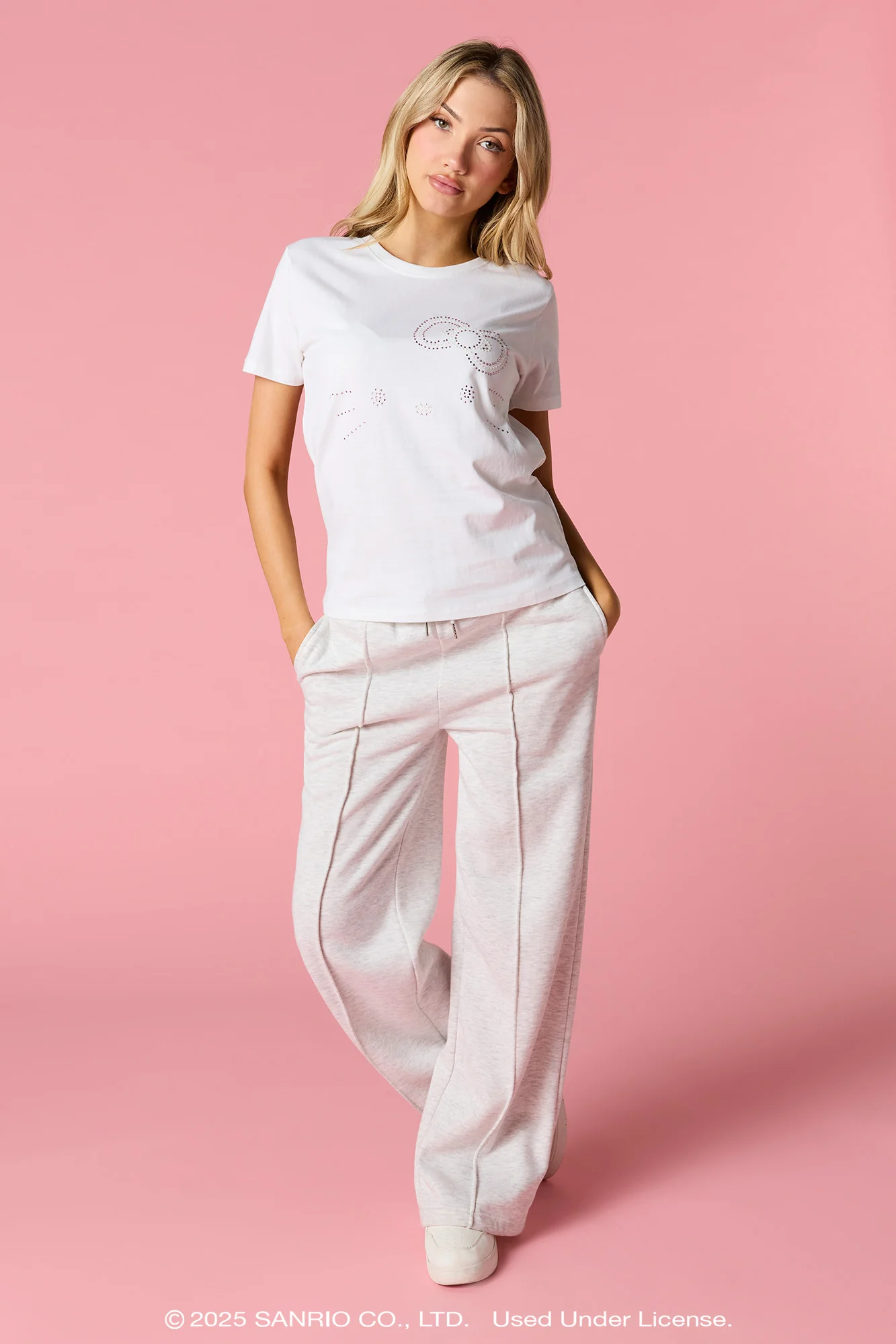 Hello Kitty® Rhinestone T-Shirt - Image 3